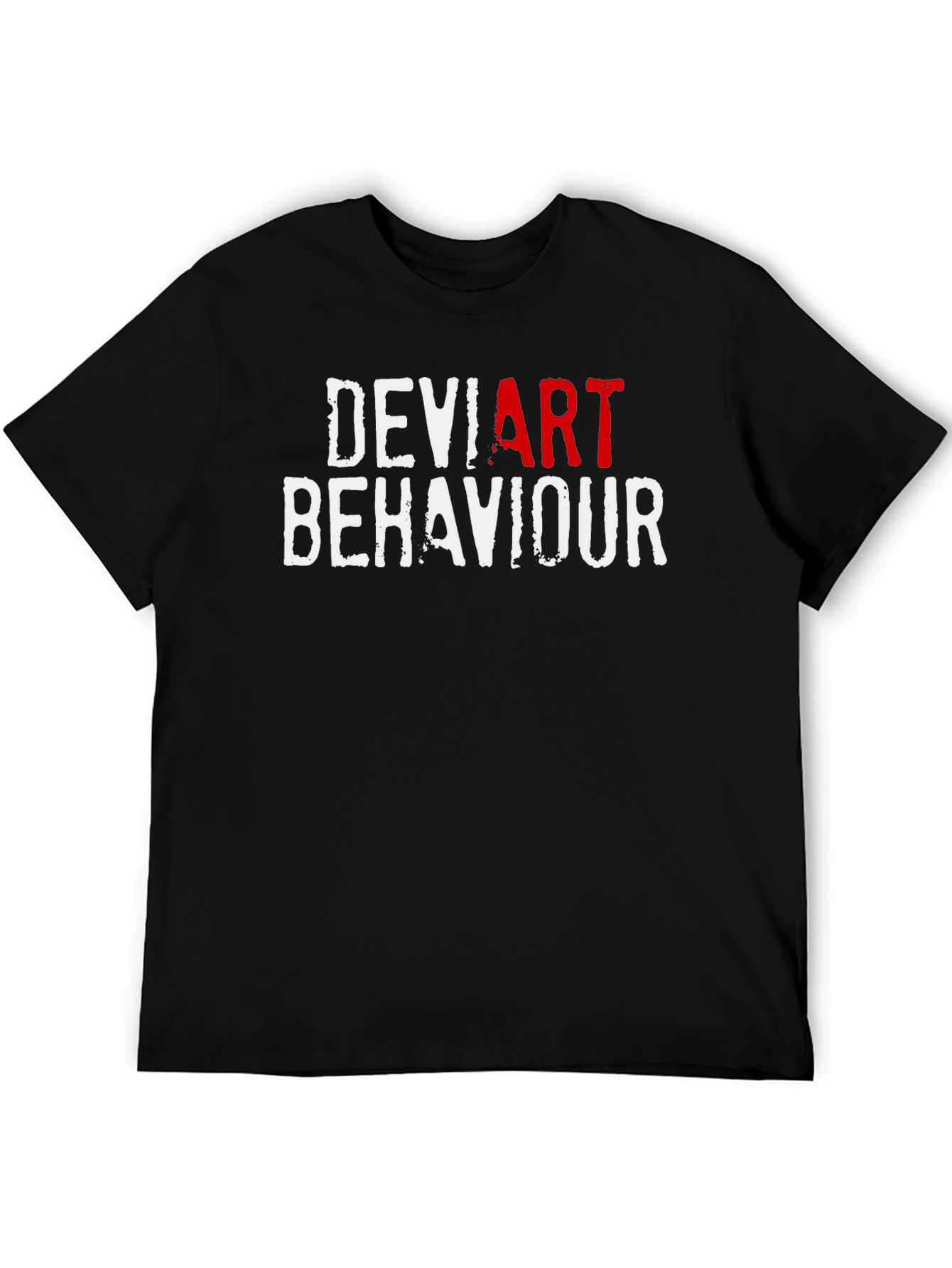 Black Deviant Art Behaviour T-Shirt - Bold Statement Tee view 5