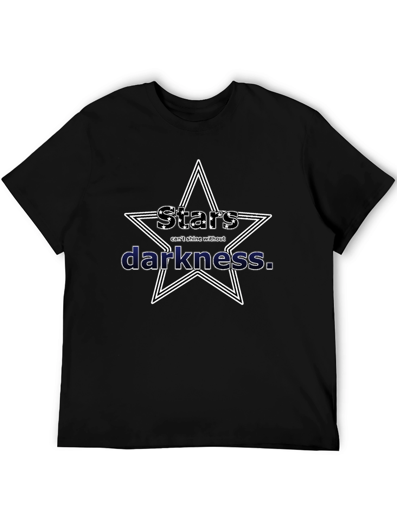 Black Stars Can't Shine Without Darkness T-Shirt view 5