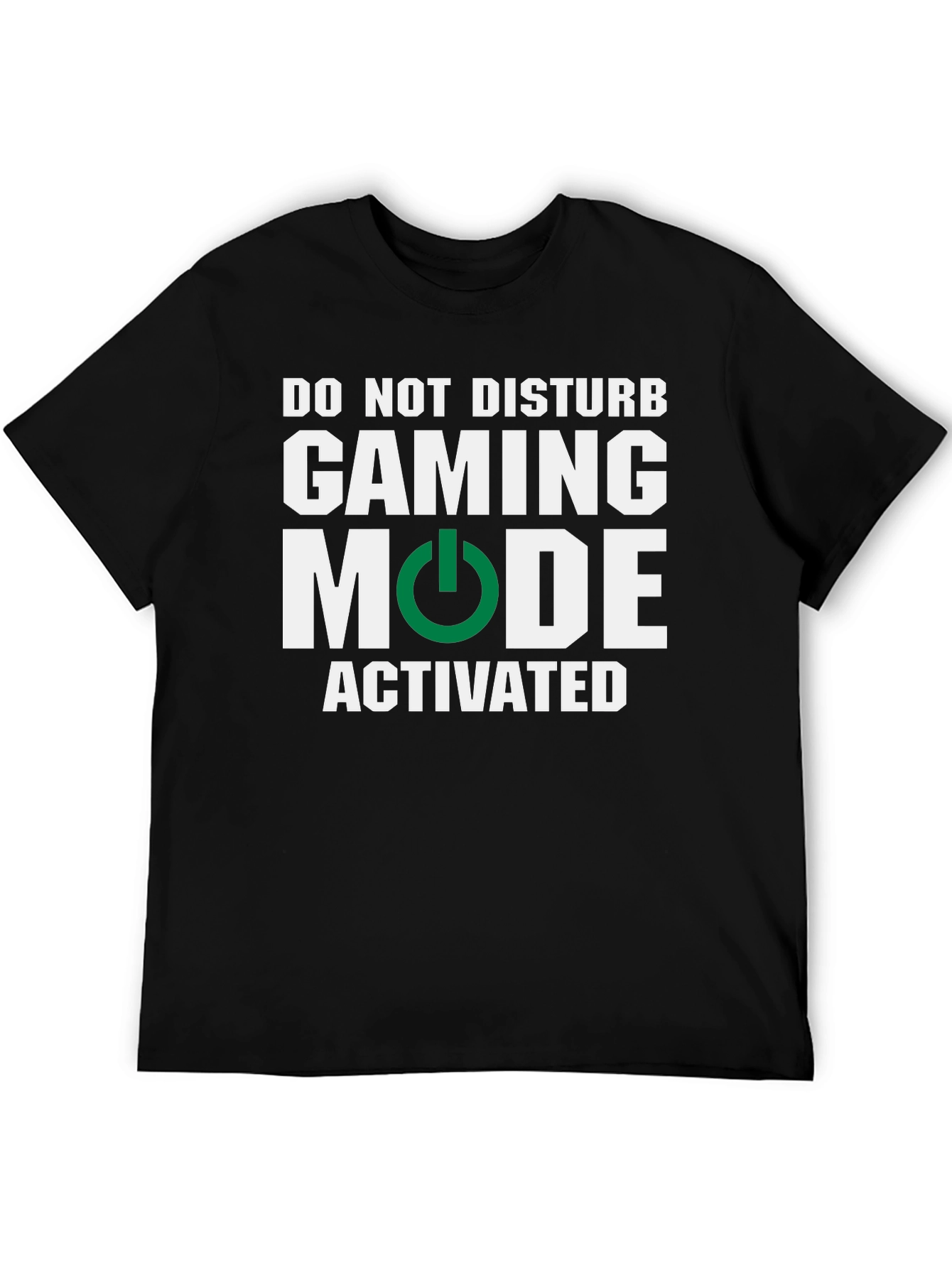 Black Gaming Mode Activated T-Shirt - Gamer Apparel view 5