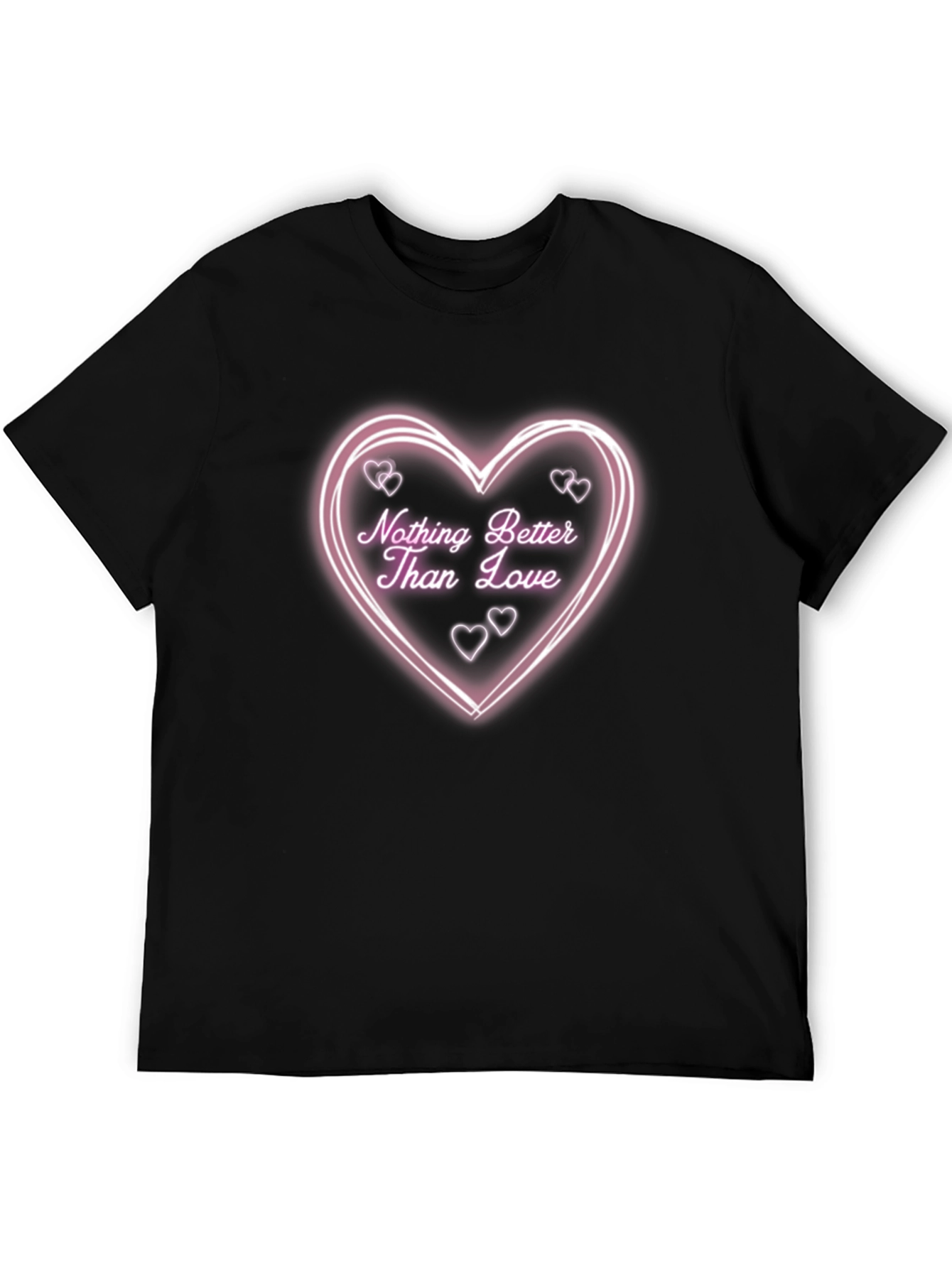Black Nothing Better Than Love Black Graphic Tee view 5