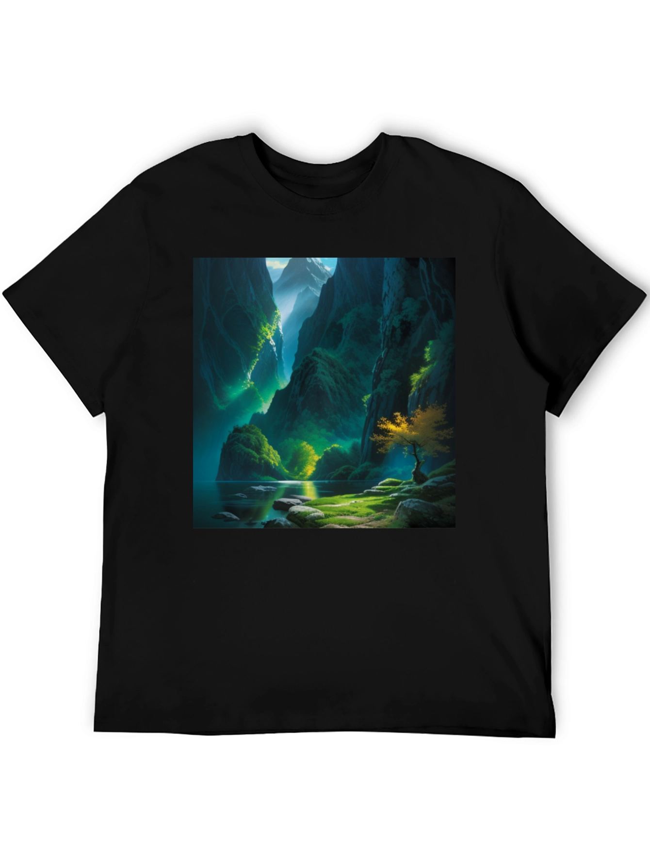 Nature's Vista Black T-Shirt - 5