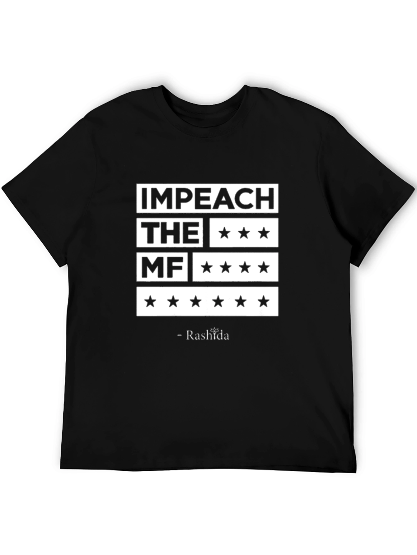 Black Impeach the MF T-Shirt - Rashida Quote view 5