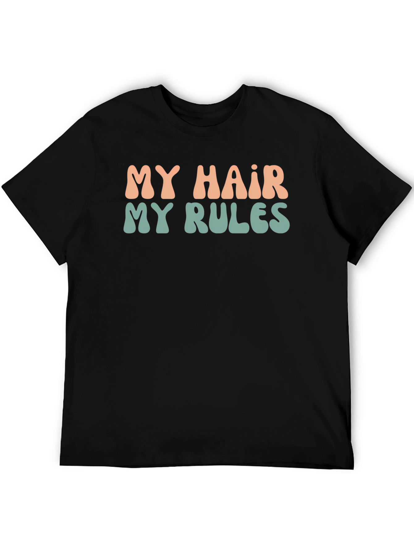 Black My Hair My Rules Graphic Tee - Unisex view 5