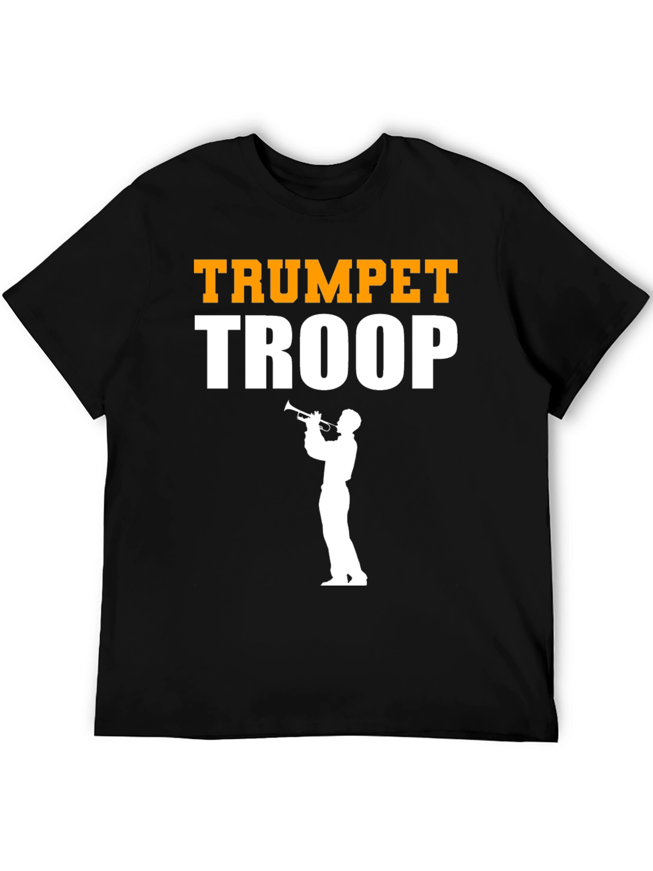 Black Trumpet Troop Graphic Tee - Musician T-Shirt view 5