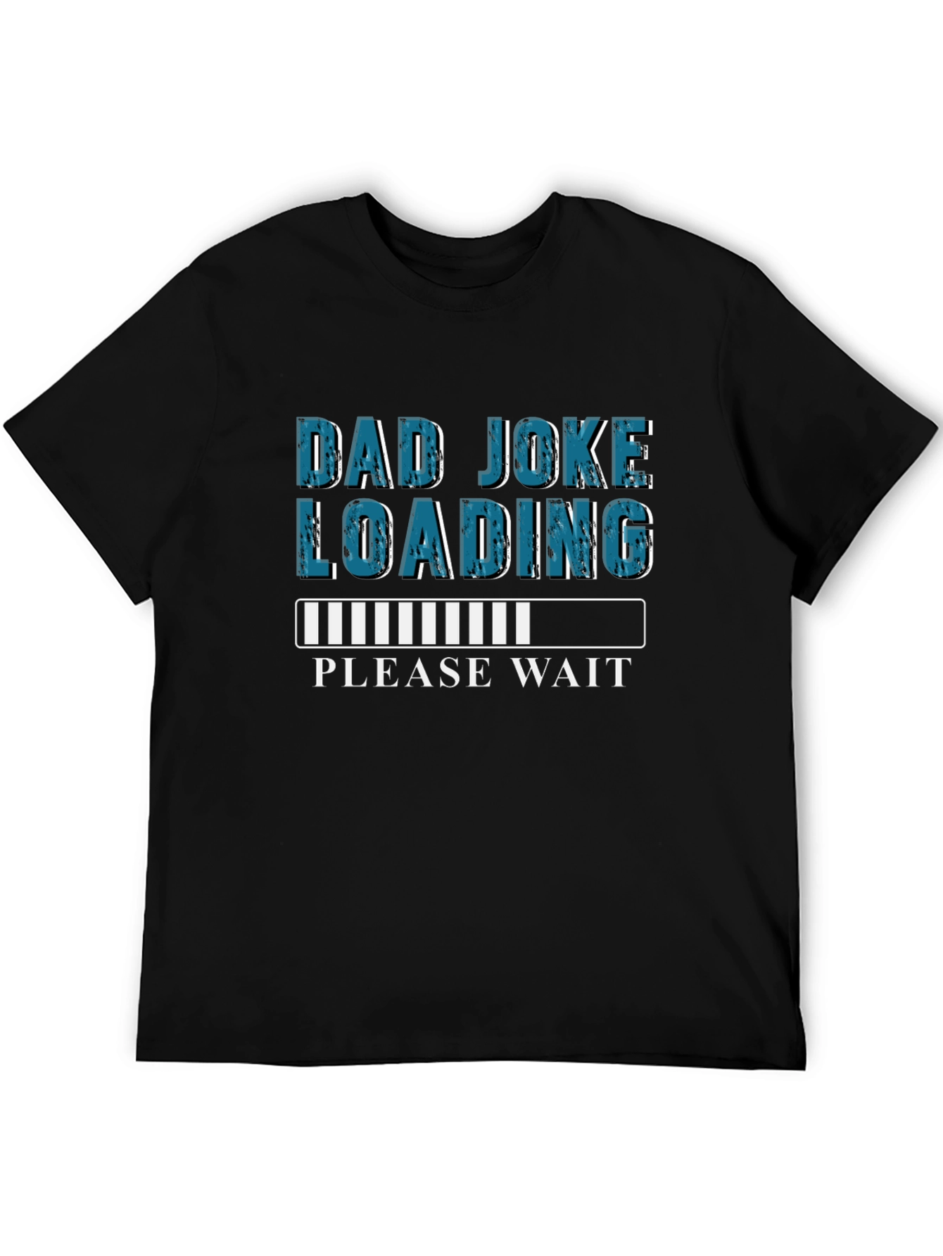 Black Dad Joke Loading T-Shirt - Humorous Novelty Tee view 5