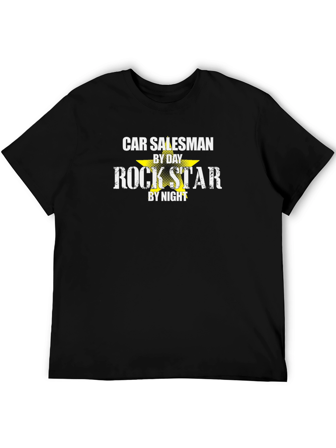 Black Car Salesman Rock Star Graphic Tee view 5