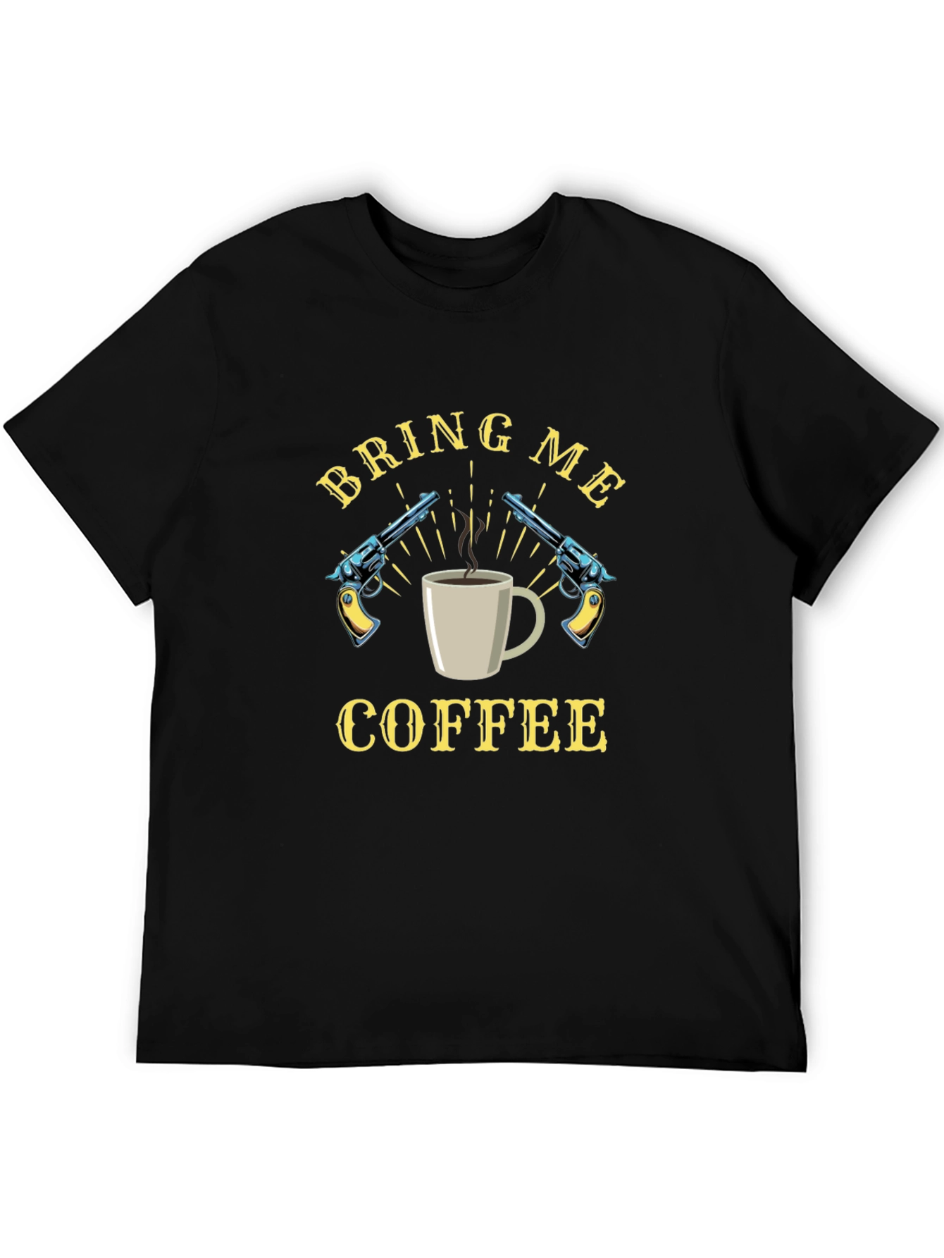 Black Bring Me Coffee Graphic Tee view 5