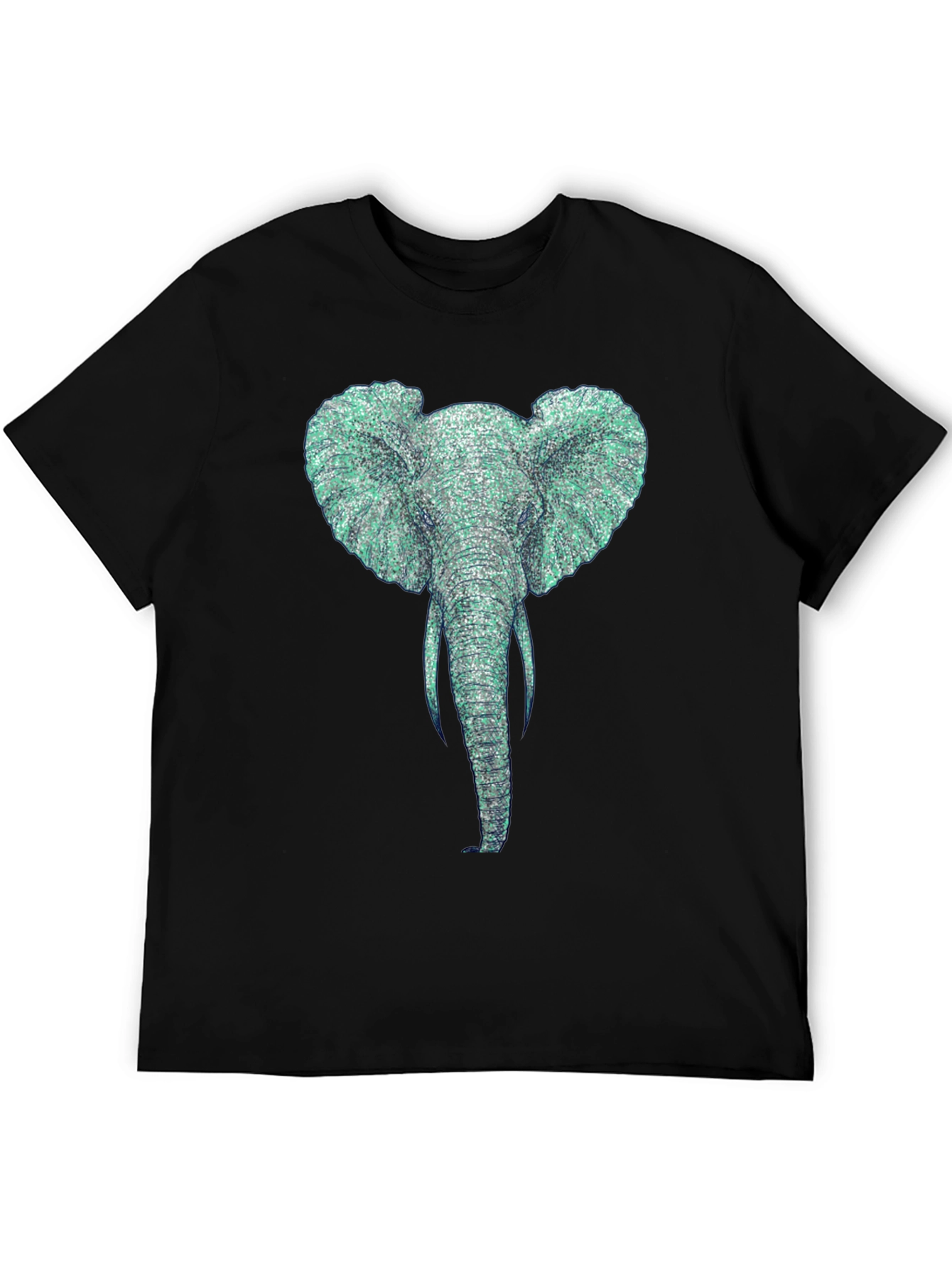 Black Elephant Graphic T-Shirt - Unique Design view 5