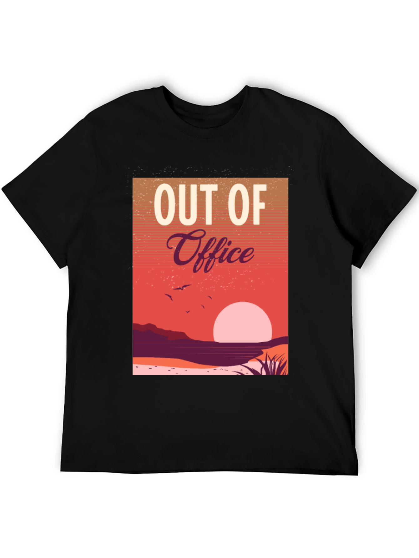 Black Out of Office Sunset Graphic Tee view 5