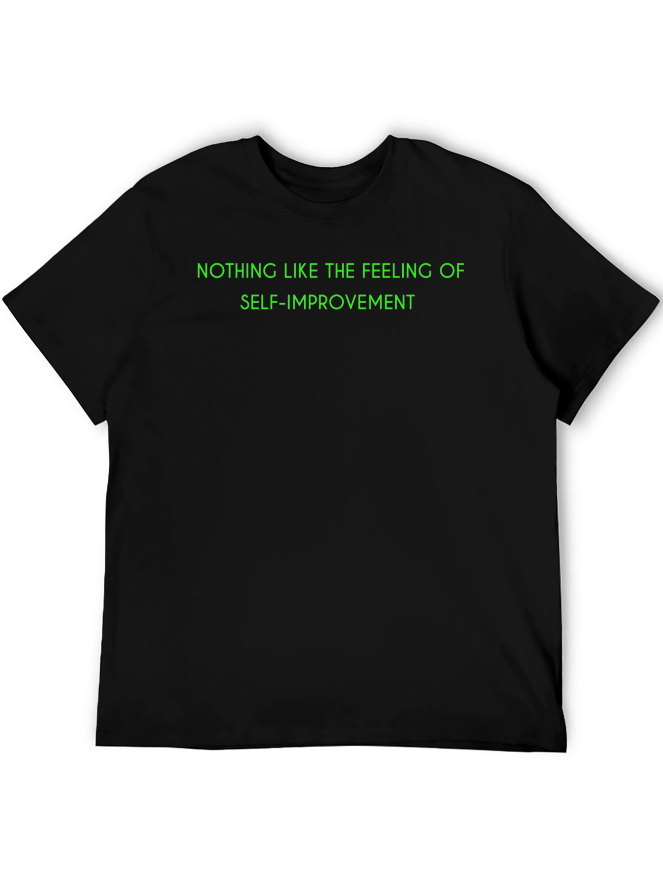 Black Self-Improvement Black T-Shirt view 5