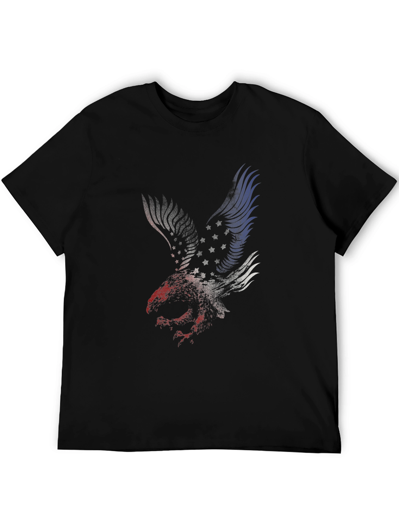 Black American Eagle Graphic Tee - Patriotic Style view 5