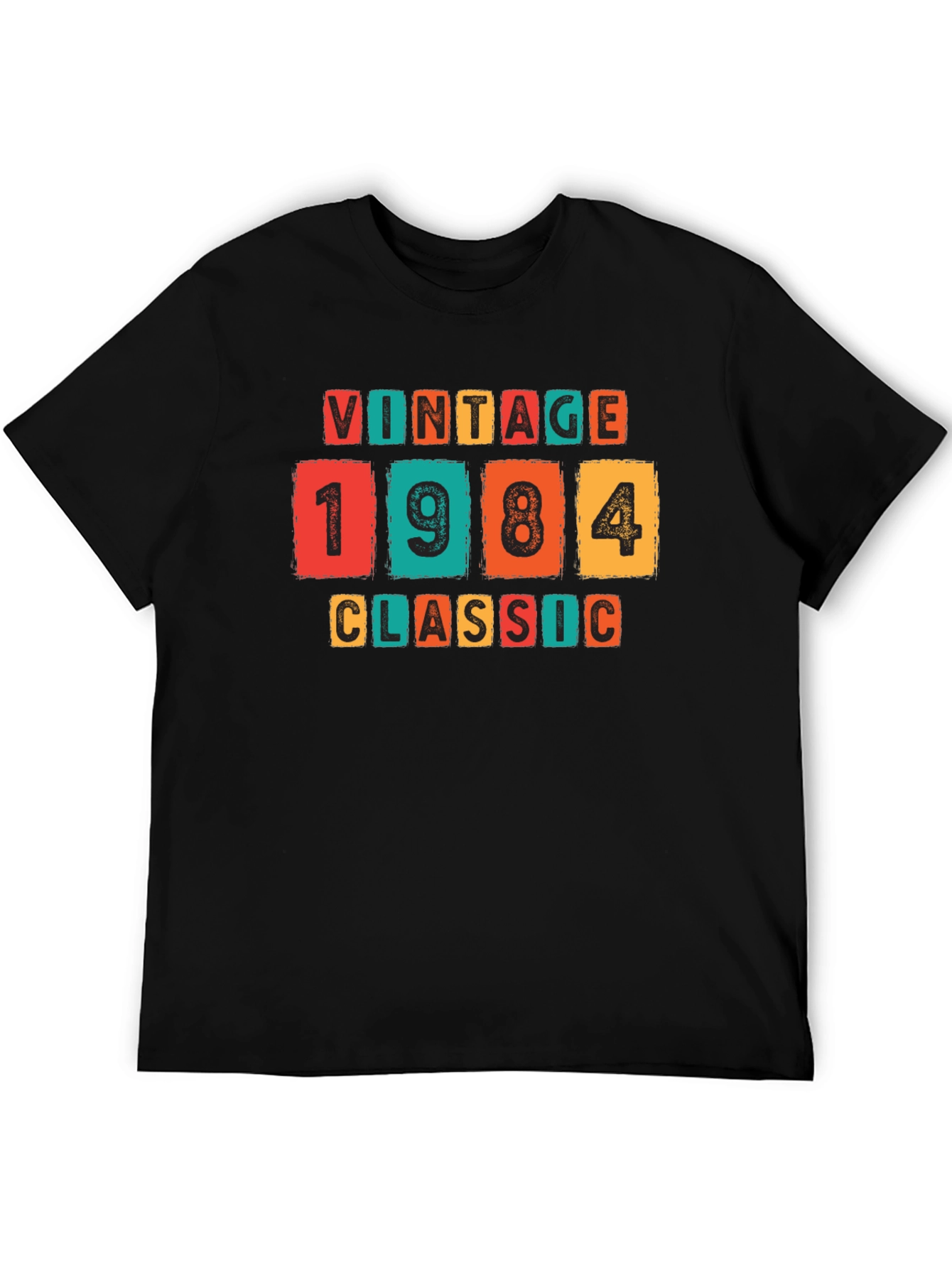 Black Vintage 1984 Classic Graphic T-Shirt view 5