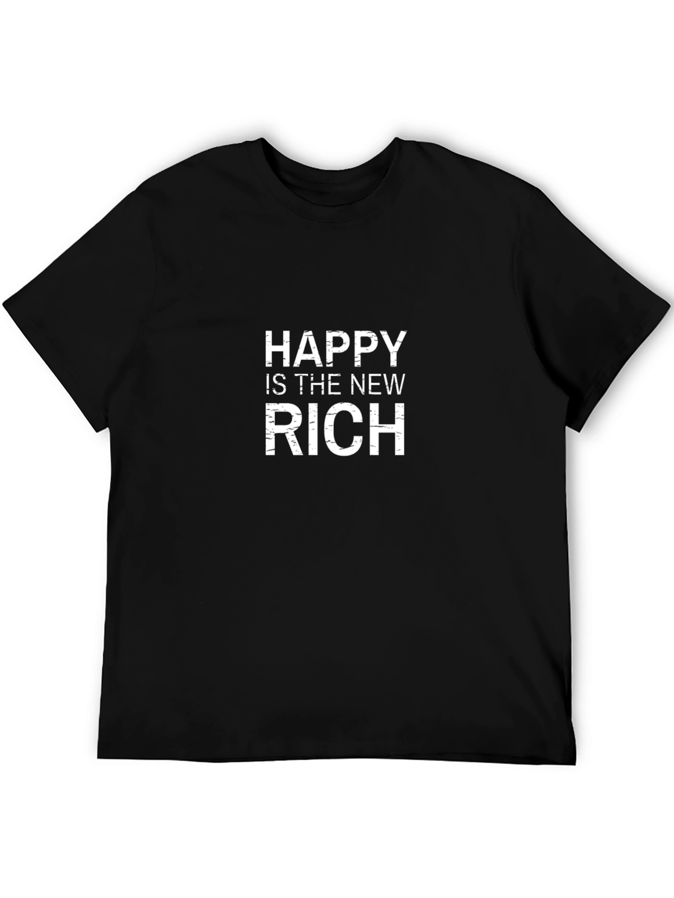 Black Happy is the New Rich Graphic Tee view 5