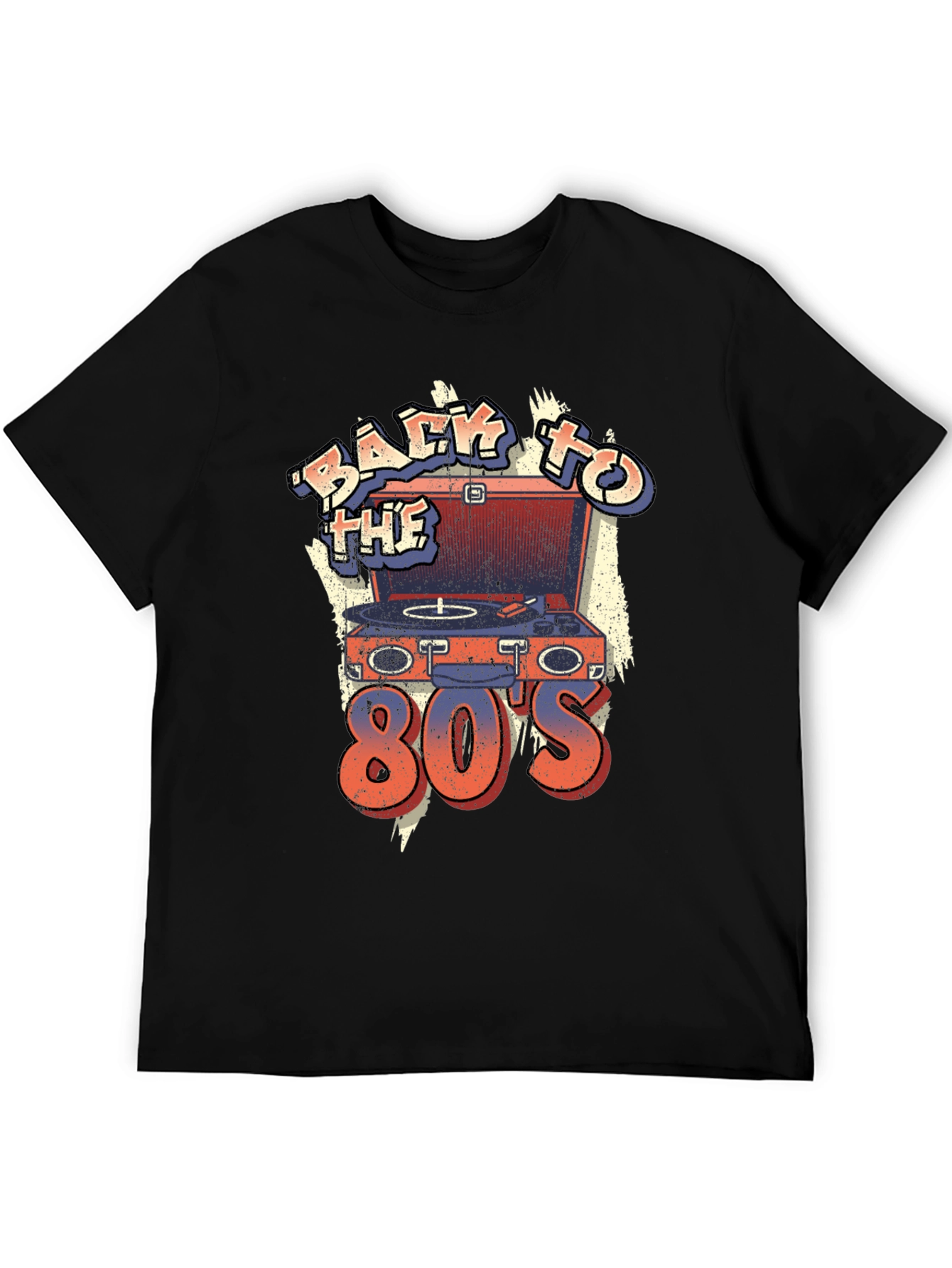Retro 80s Turntable T-Shirt - Throwback Design - 5