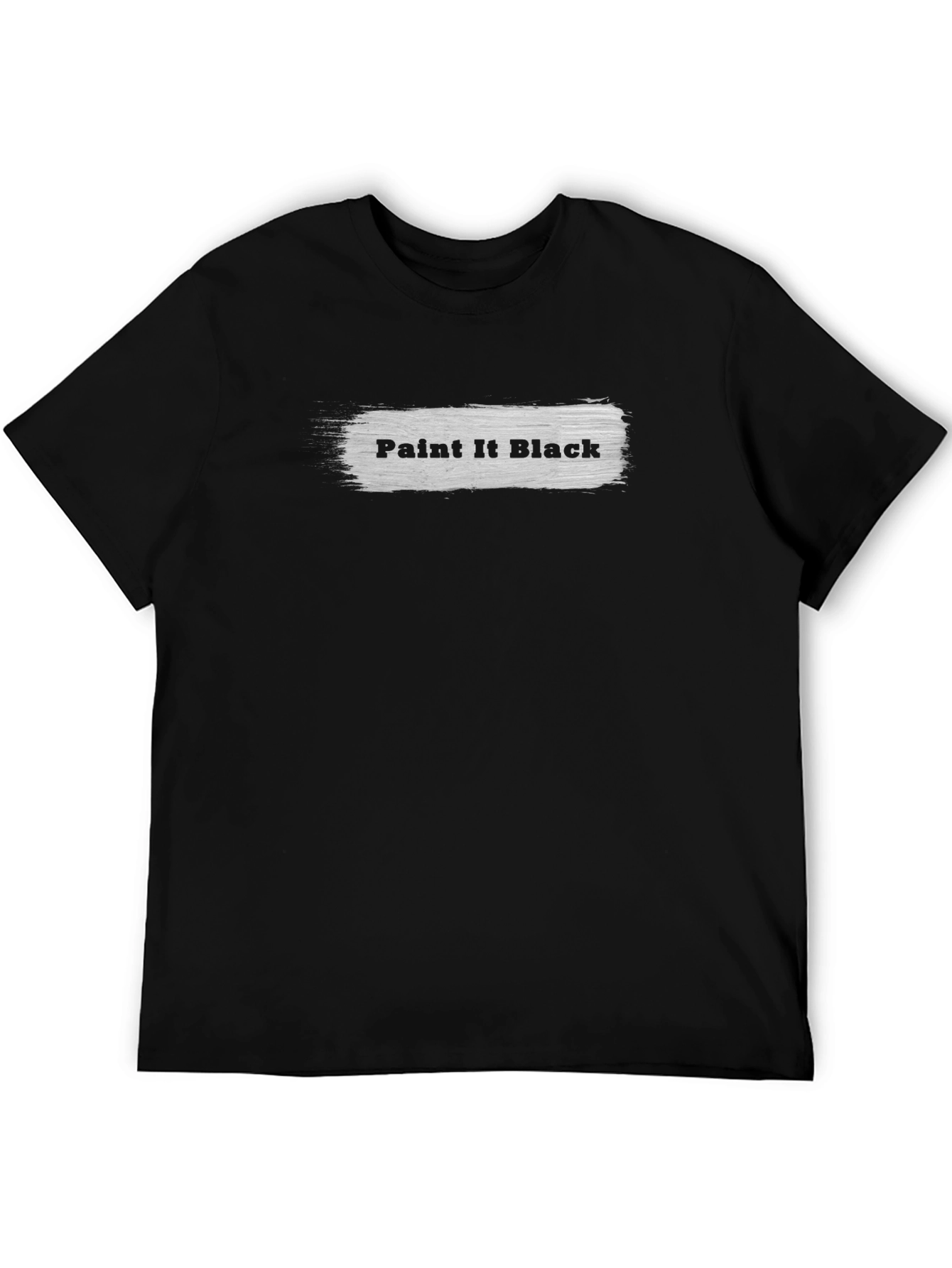 Black Paint It Black Graphic Tee - Soft Cotton Blend view 5
