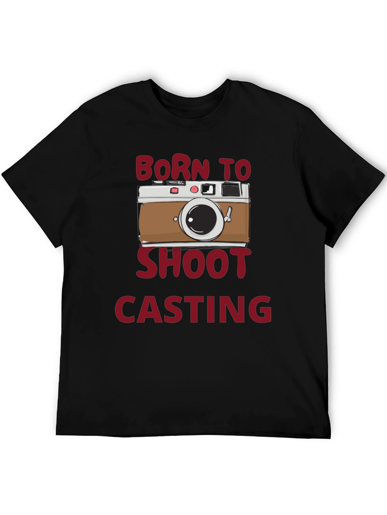 Black Born to Shoot Casting Black T-Shirt view 5
