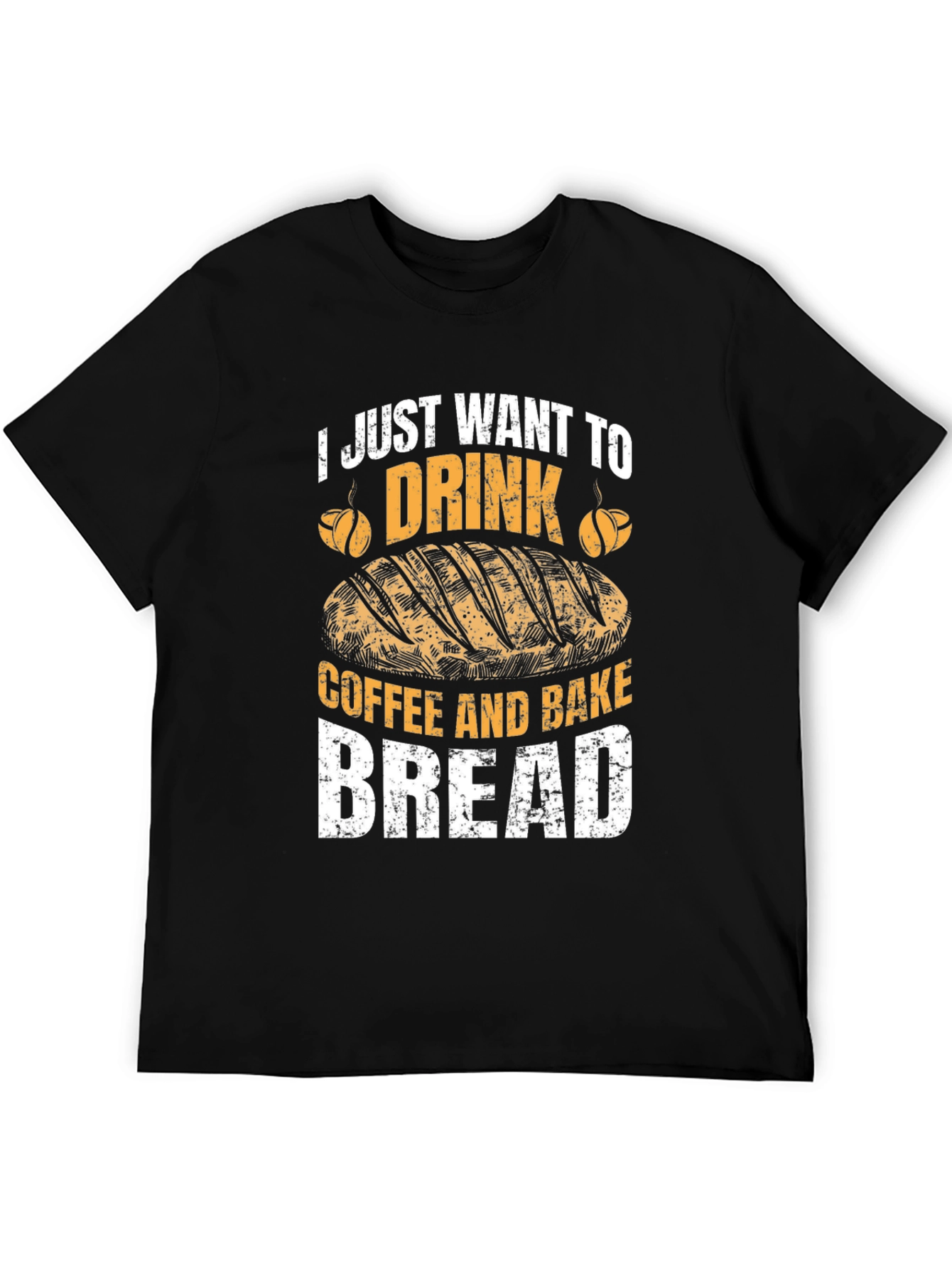 Black Coffee and Bread Lover's Tee view 5