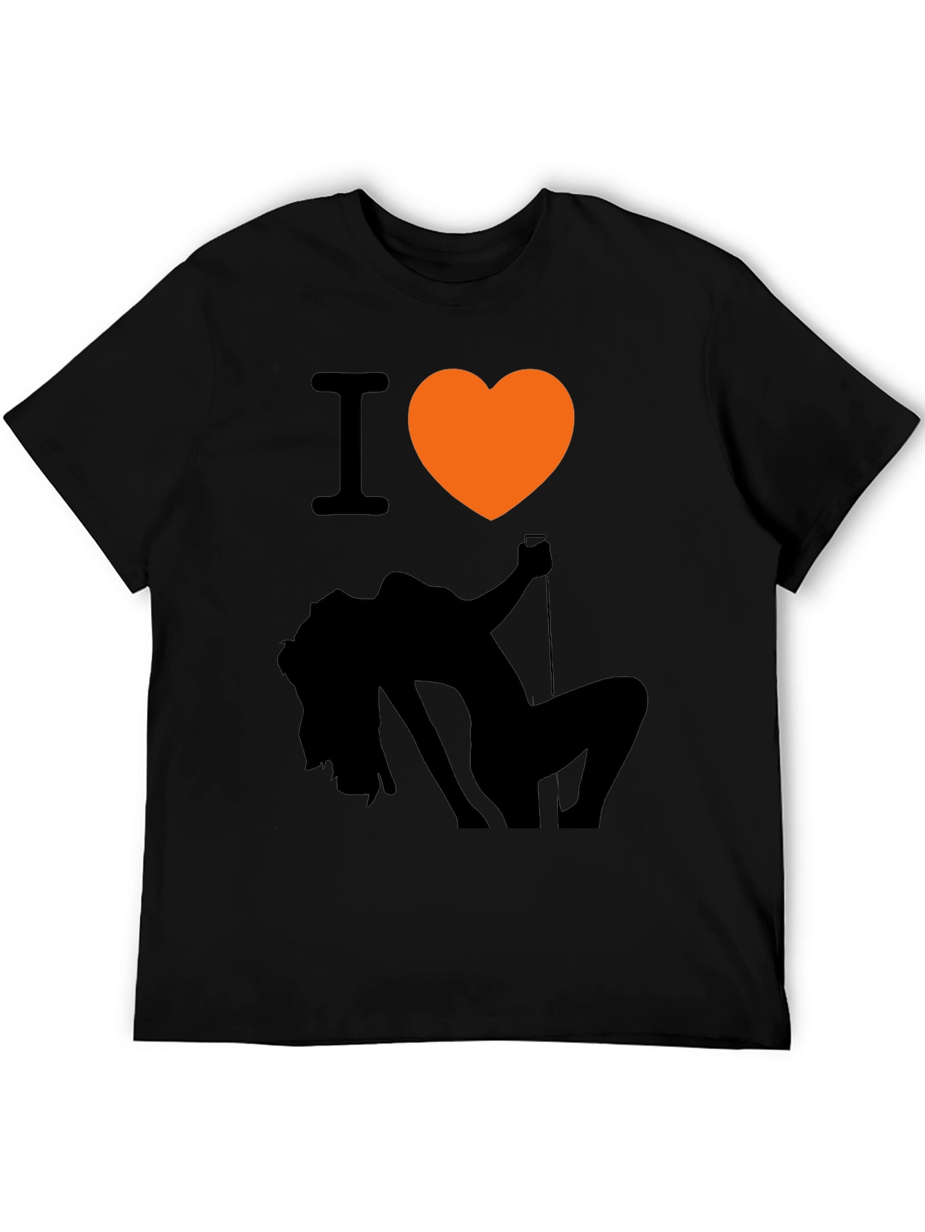 Black I Heart Exotic Dancer Graphic T-Shirt view 5