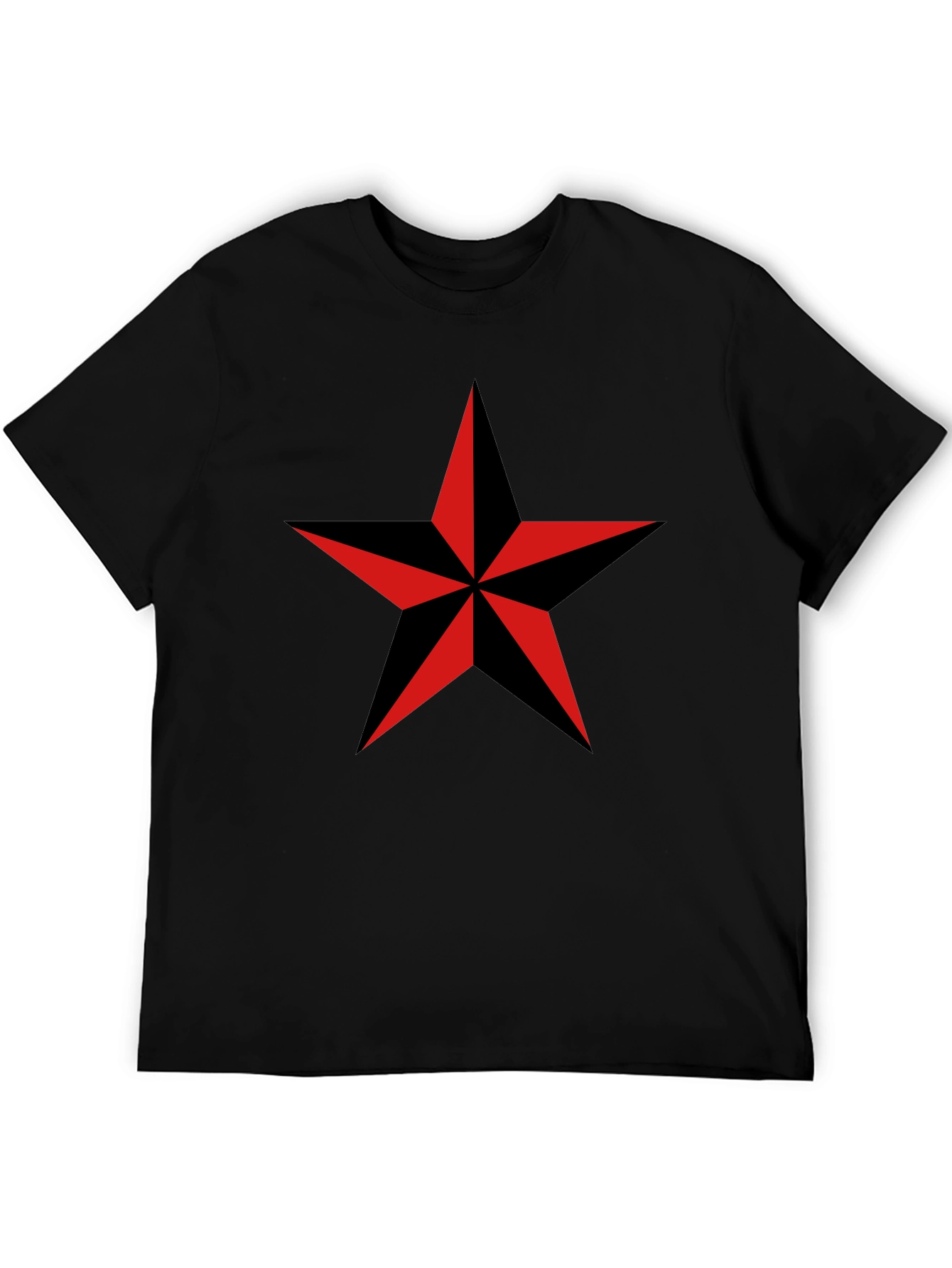 Nautical Star Graphic T-Shirt - Classic Crew Neck - 5