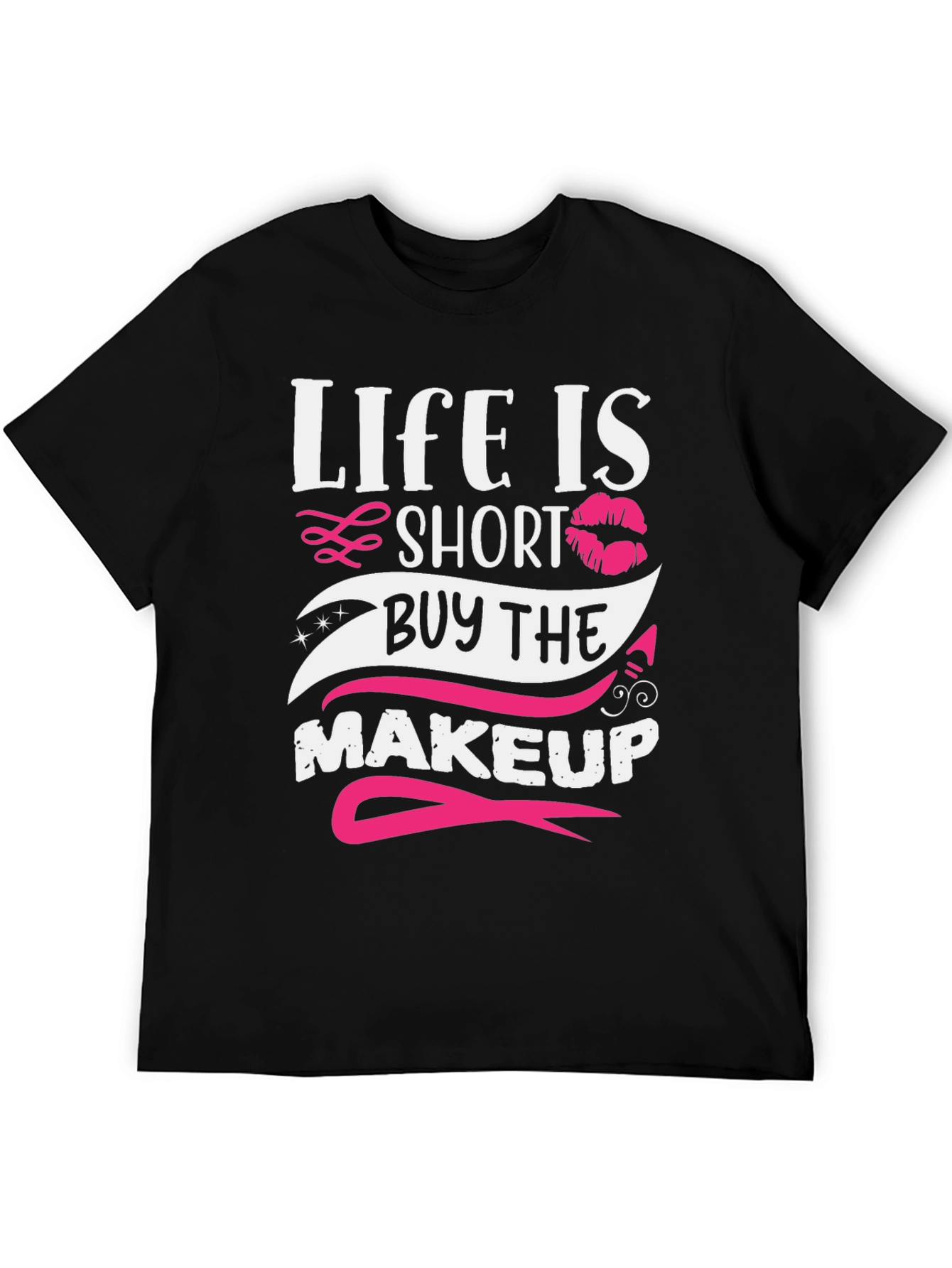 Black Life is Short Buy Makeup T-Shirt view 5