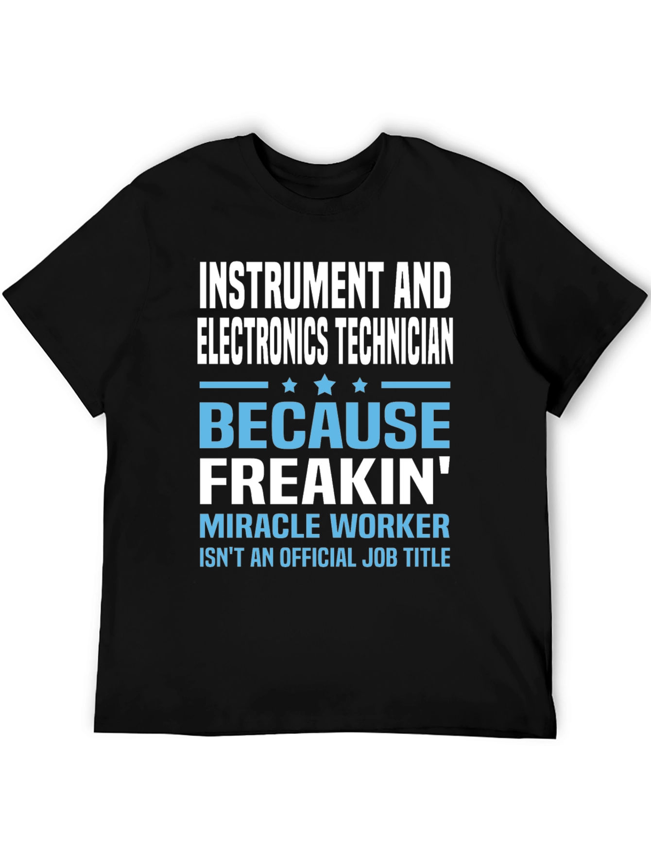 Black Instrument and Electronics Technician T-Shirt view 5