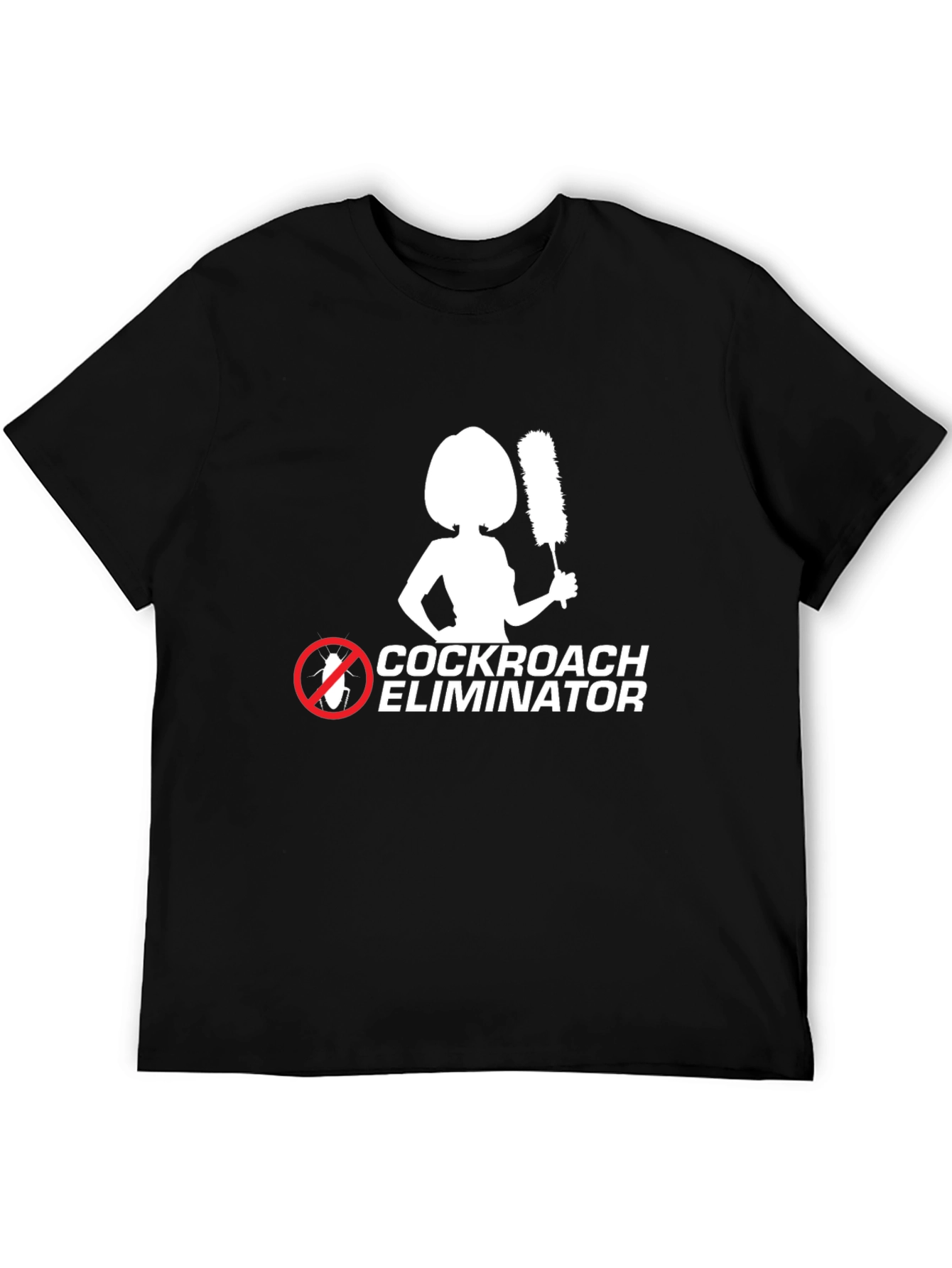 Black Cockroach Eliminator Graphic T-Shirt view 5