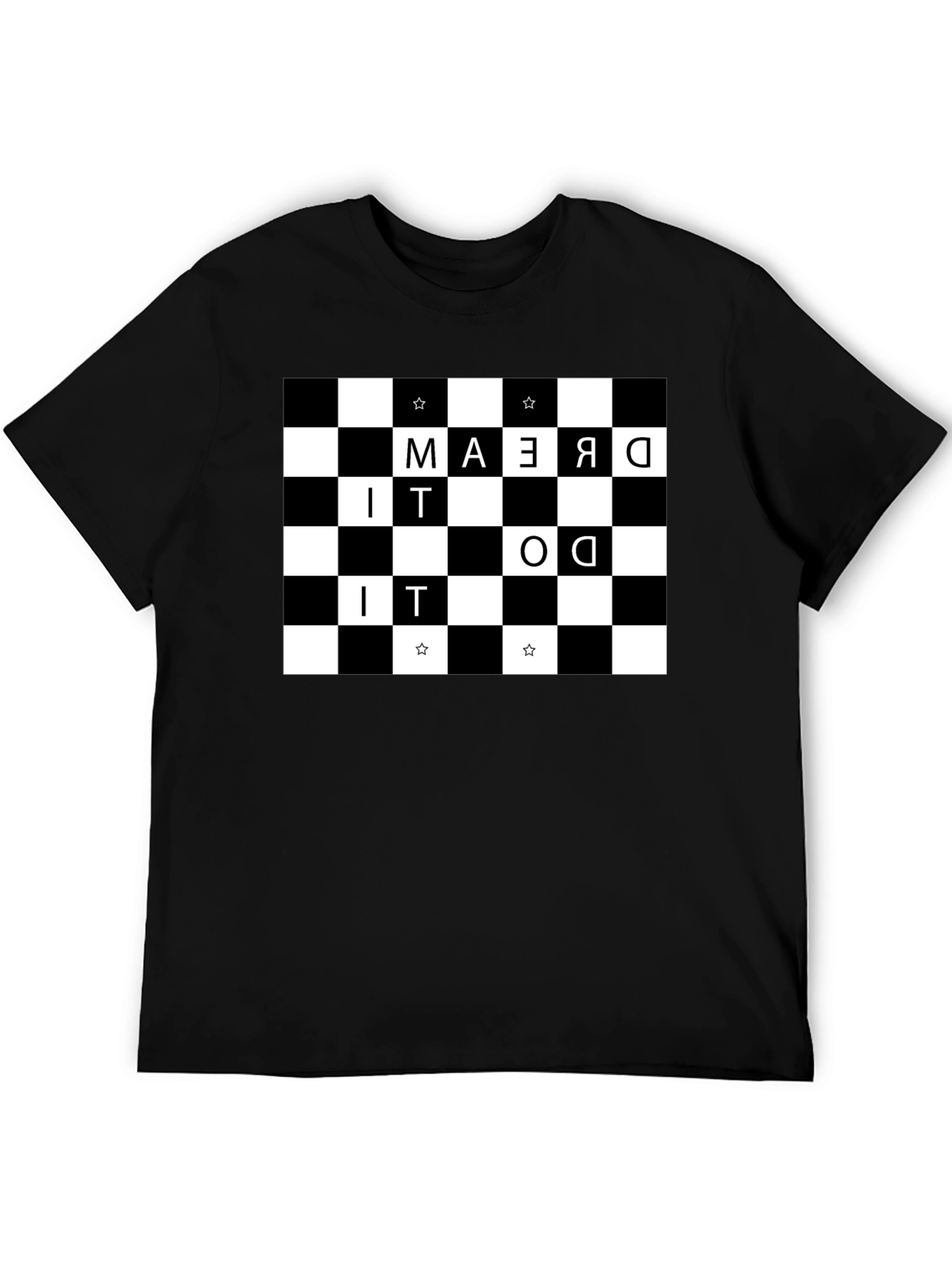 Black Dream It Do It Checkerboard Tee view 5