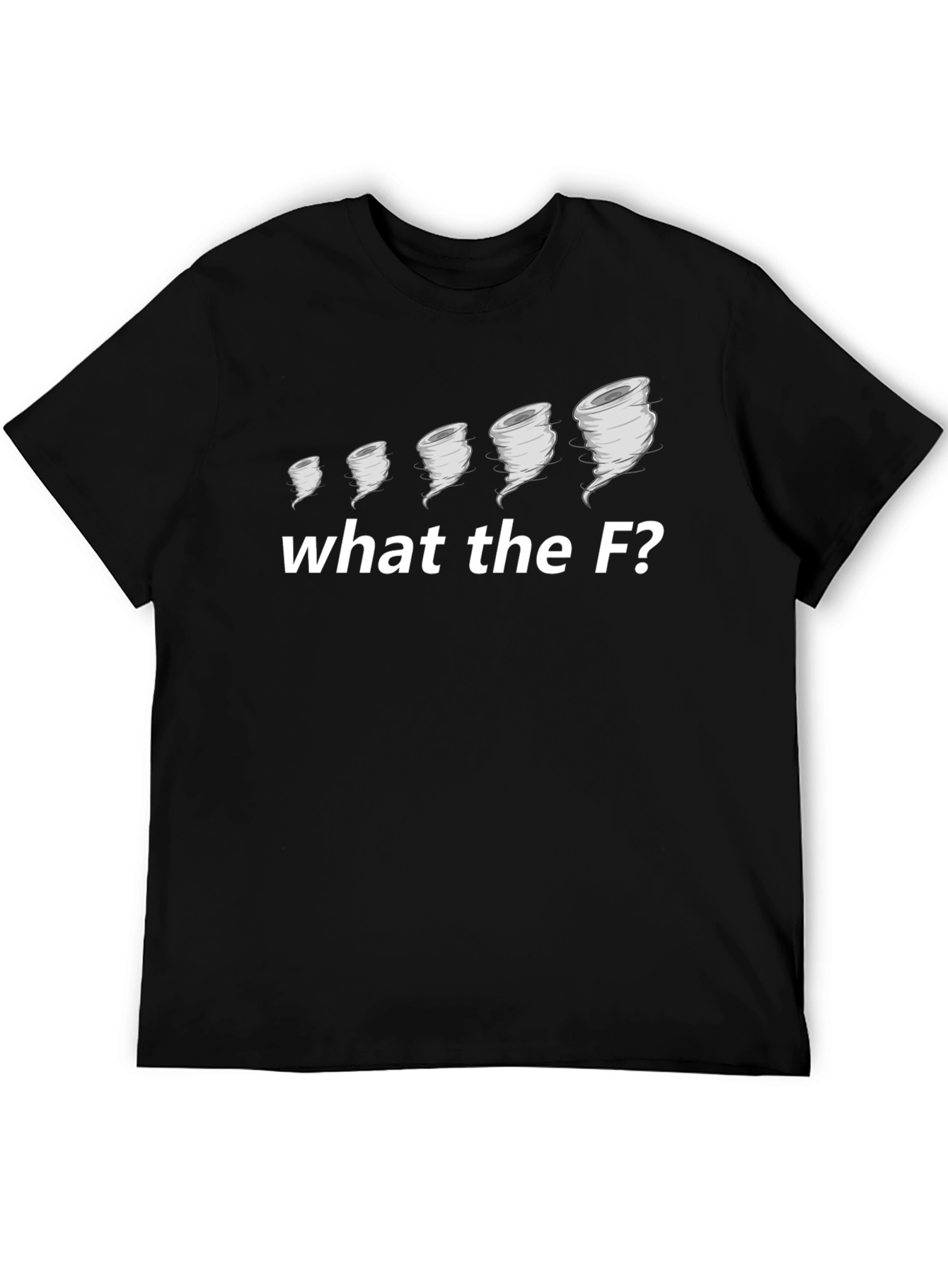 Black What the F? Tornado Graphic Tee - Black view 5