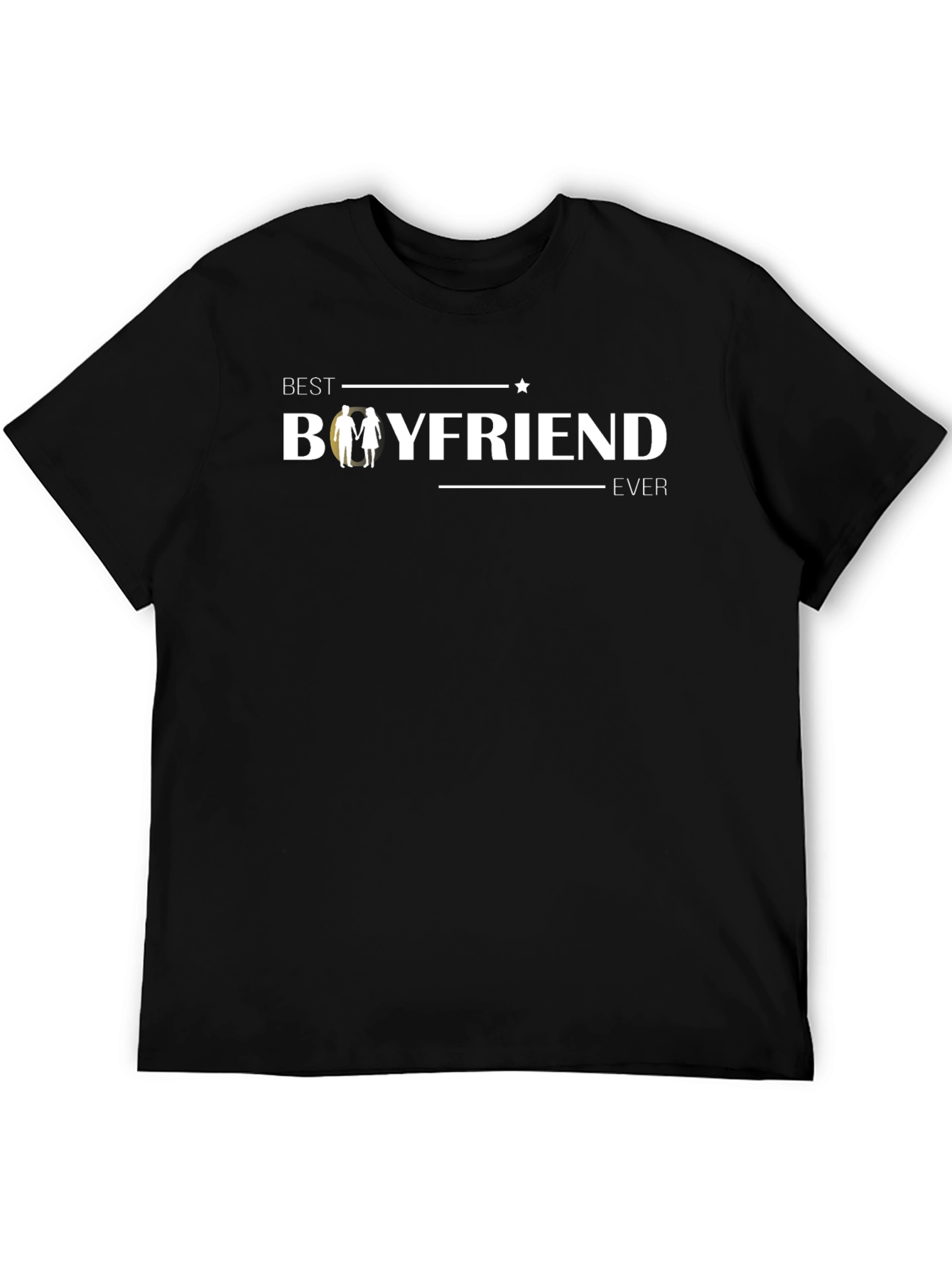 Black Best Boyfriend Ever T-Shirt - Gift for Him view 5
