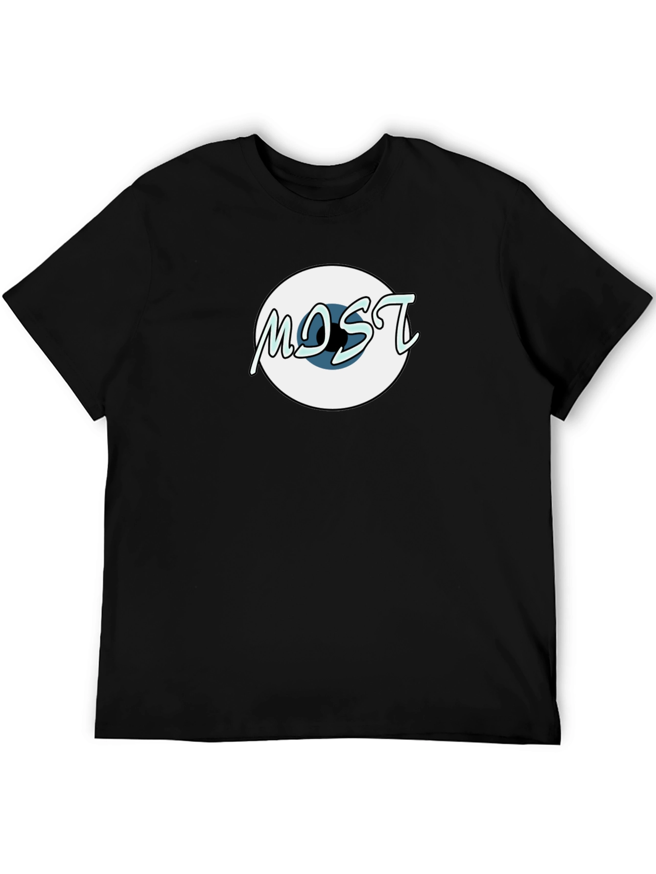 Black MOST Eye-Catching Graphic T-Shirt - Unisex Black Tee view 5