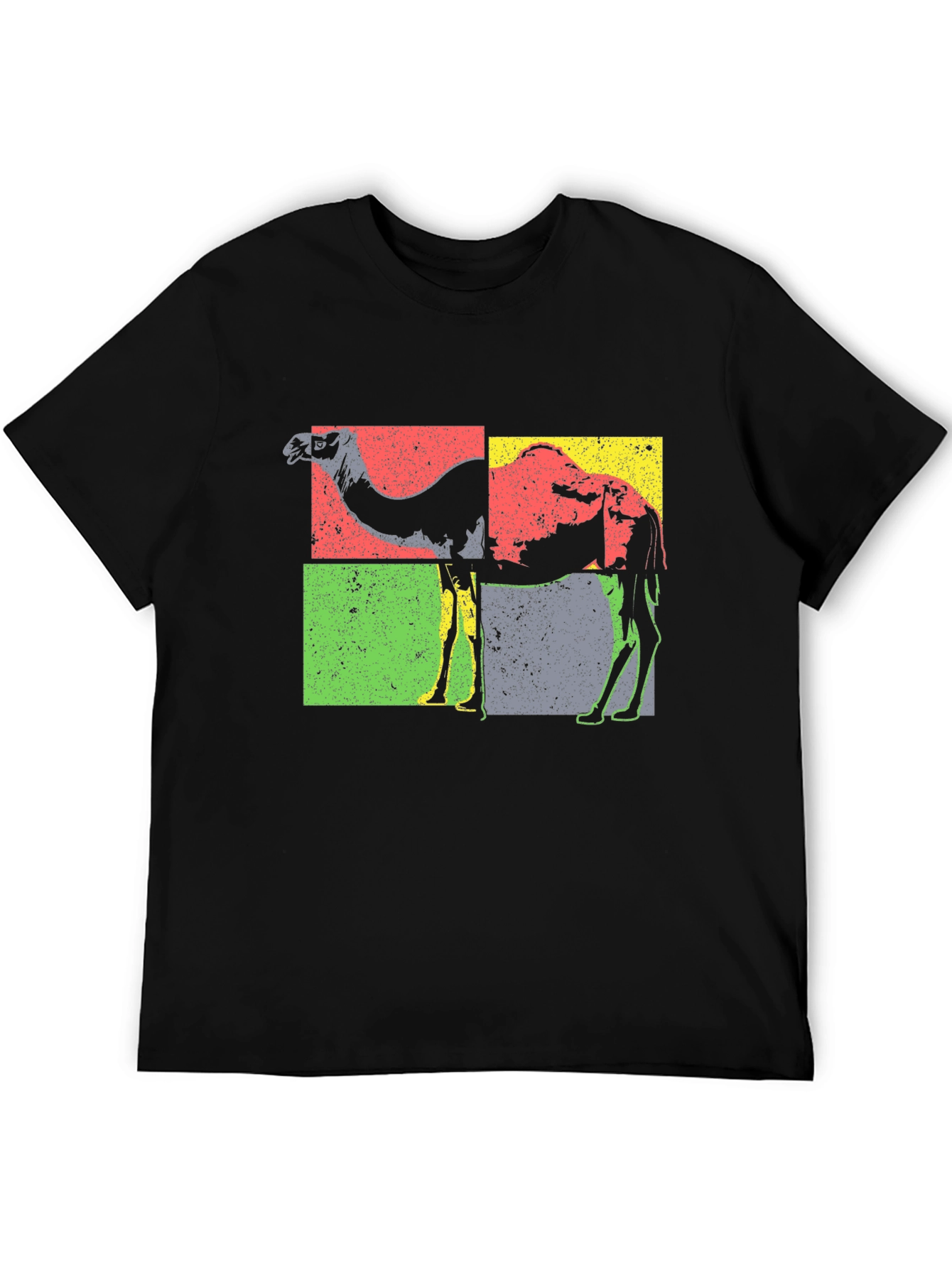 Black Retro Camel T-Shirt - Vintage Graphic Tee view 5
