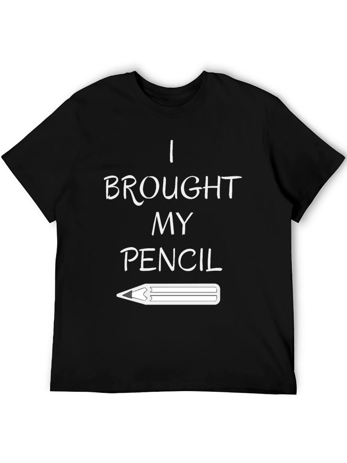 Black I Brought My Pencil Graphic Tee view 5