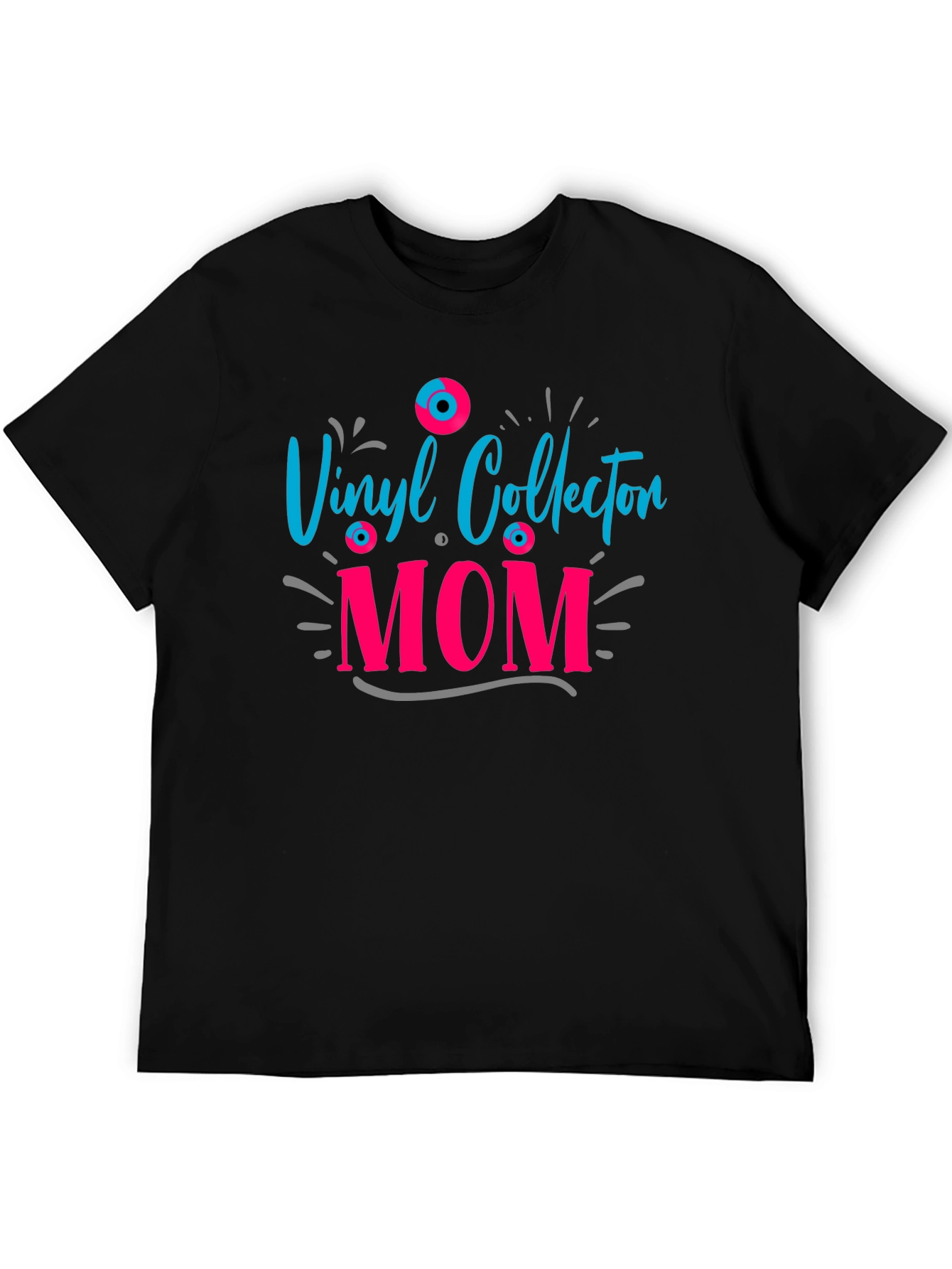 Black Vinyl Collection Mom T-Shirt view 5