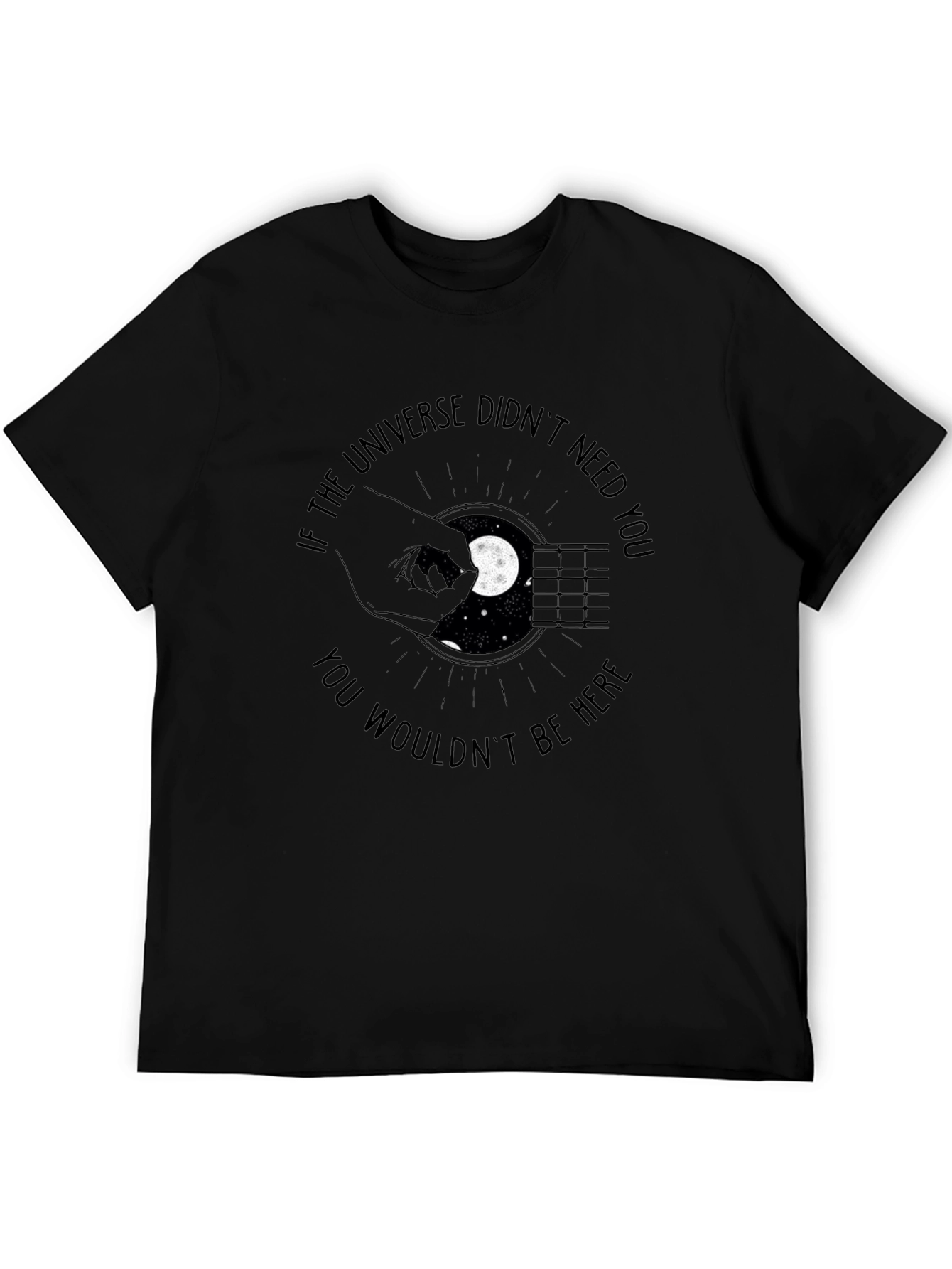 Universe Needs You Graphic T-Shirt - Black - 5