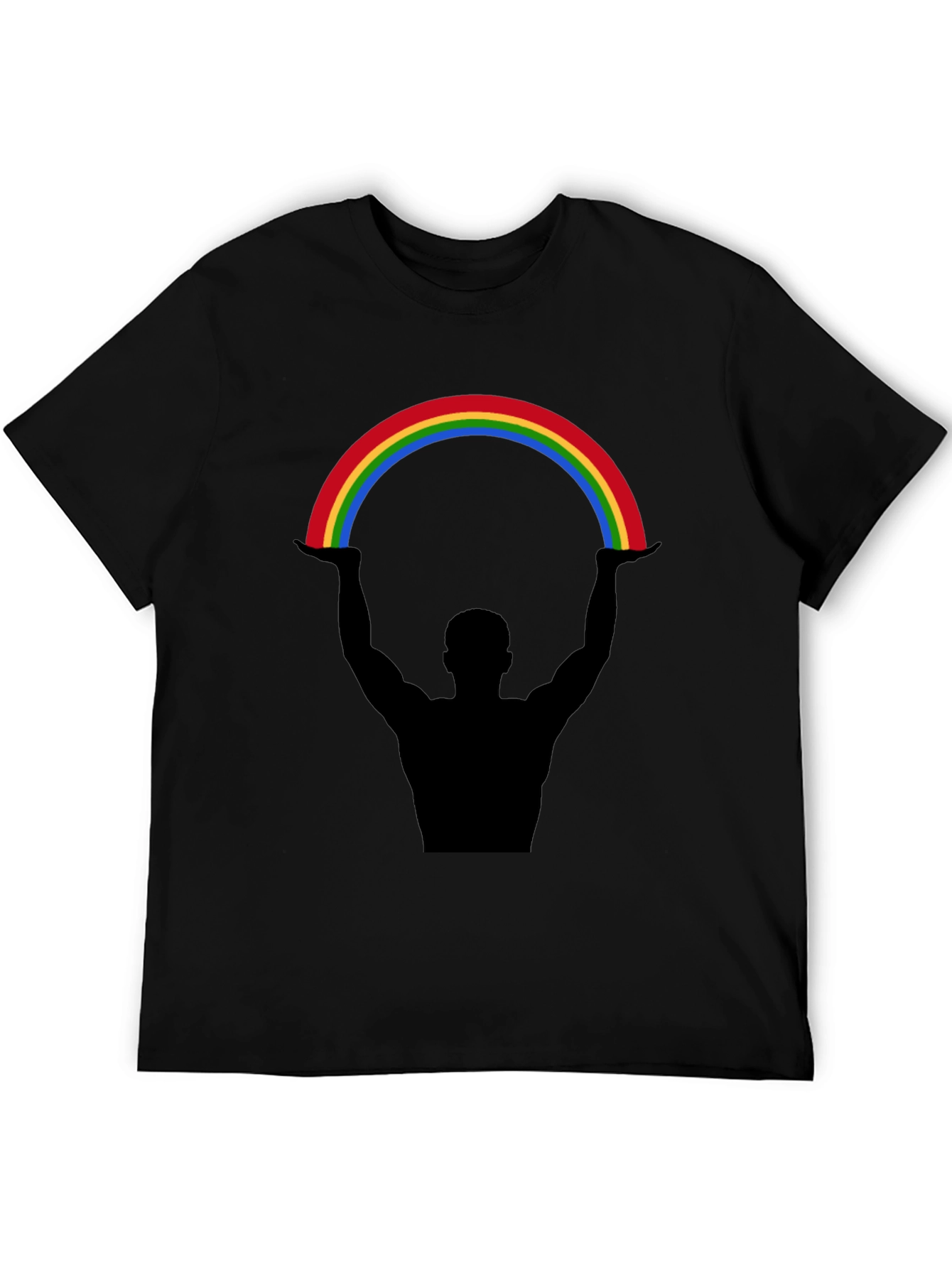 Black Rainbow Lift Graphic Tee - Black view 5