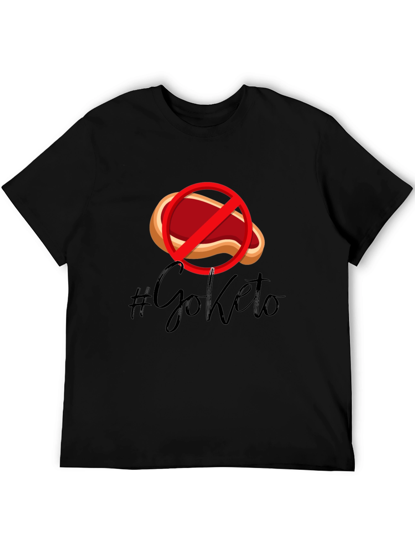 Go Keto T-Shirt - No Meat Diet Tee - 5