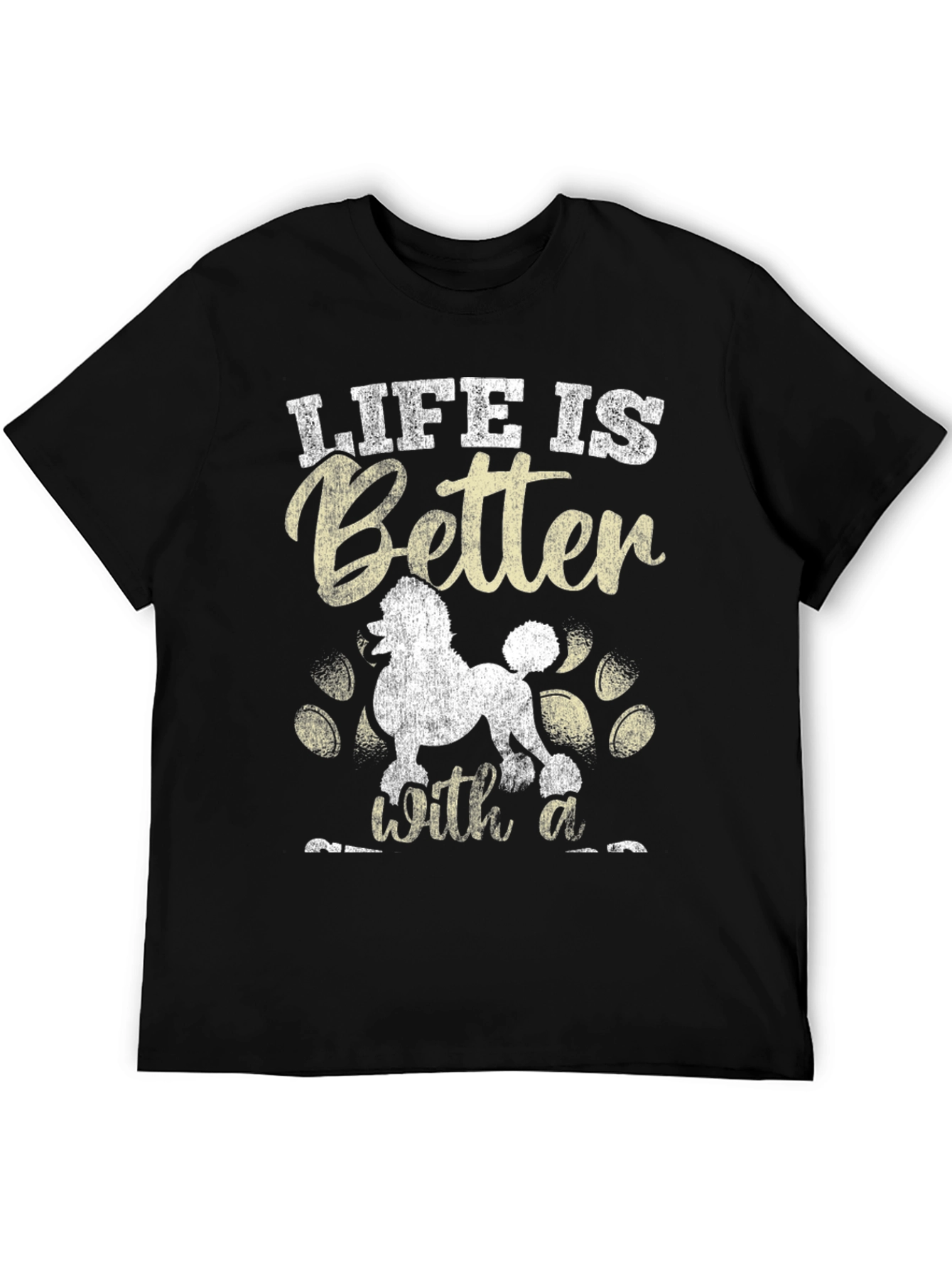 Black Life is Better with a Poodle T-Shirt view 5