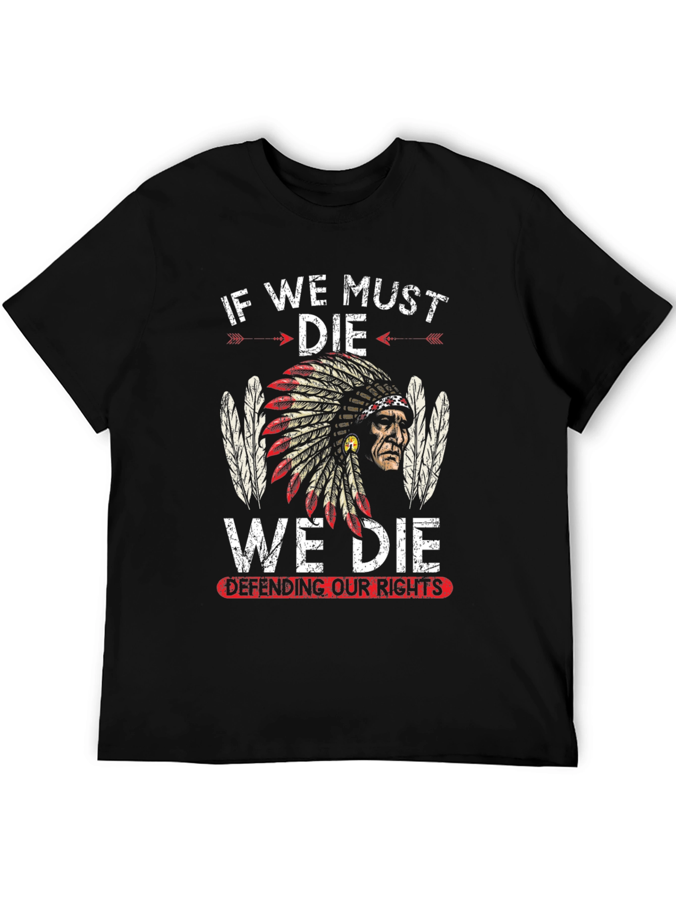 Black If We Must Die Tee view 5