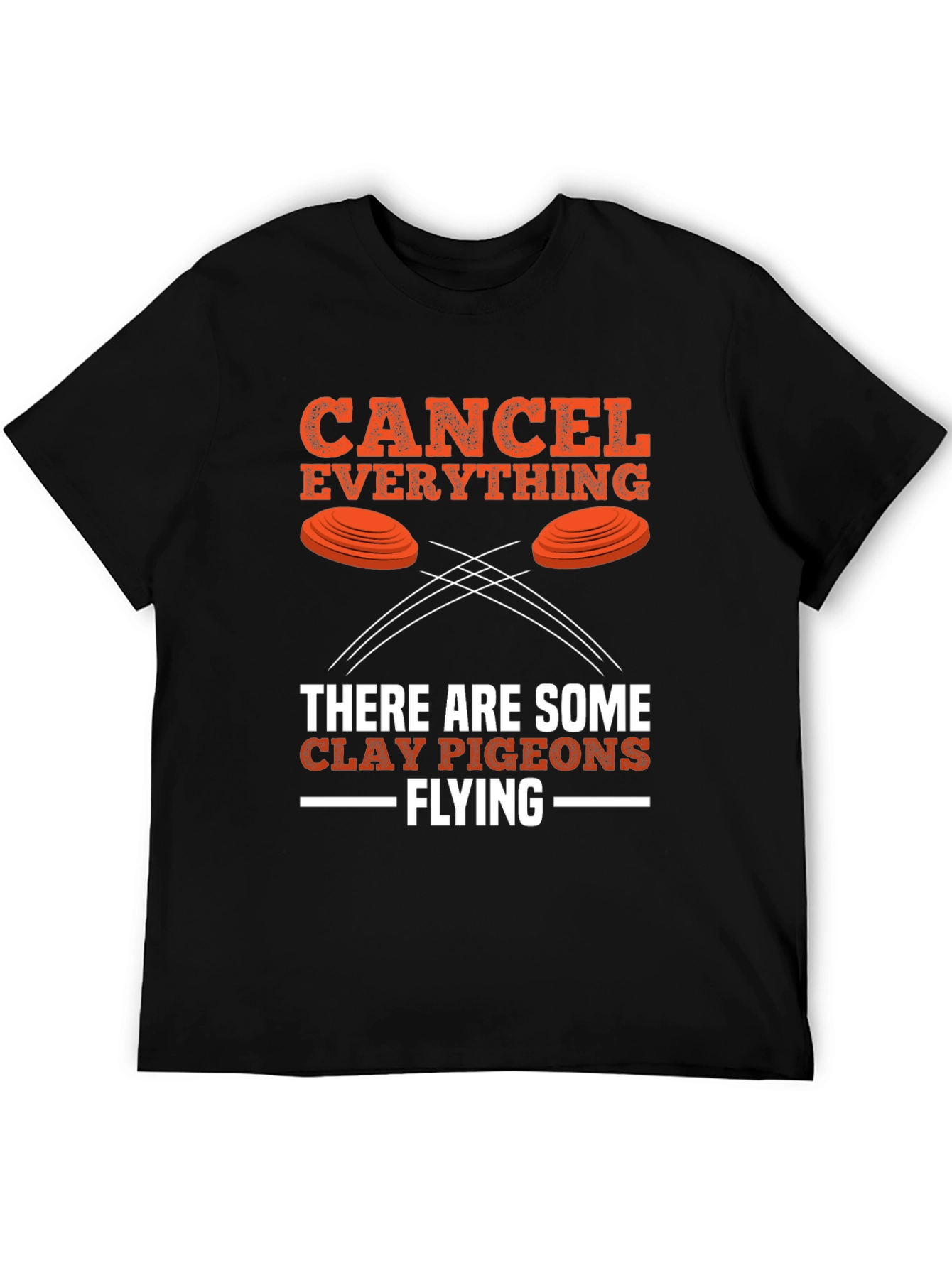 Black Cancel Everything Clay Pigeon Shooting T-Shirt view 5
