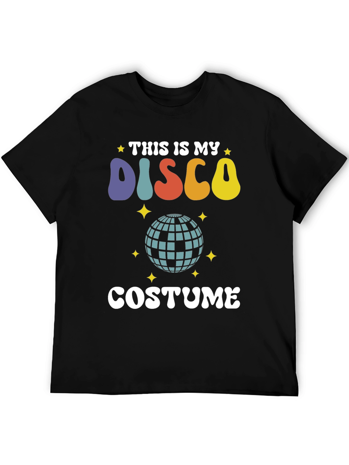 Black This Is My Disco Costume T-Shirt view 5
