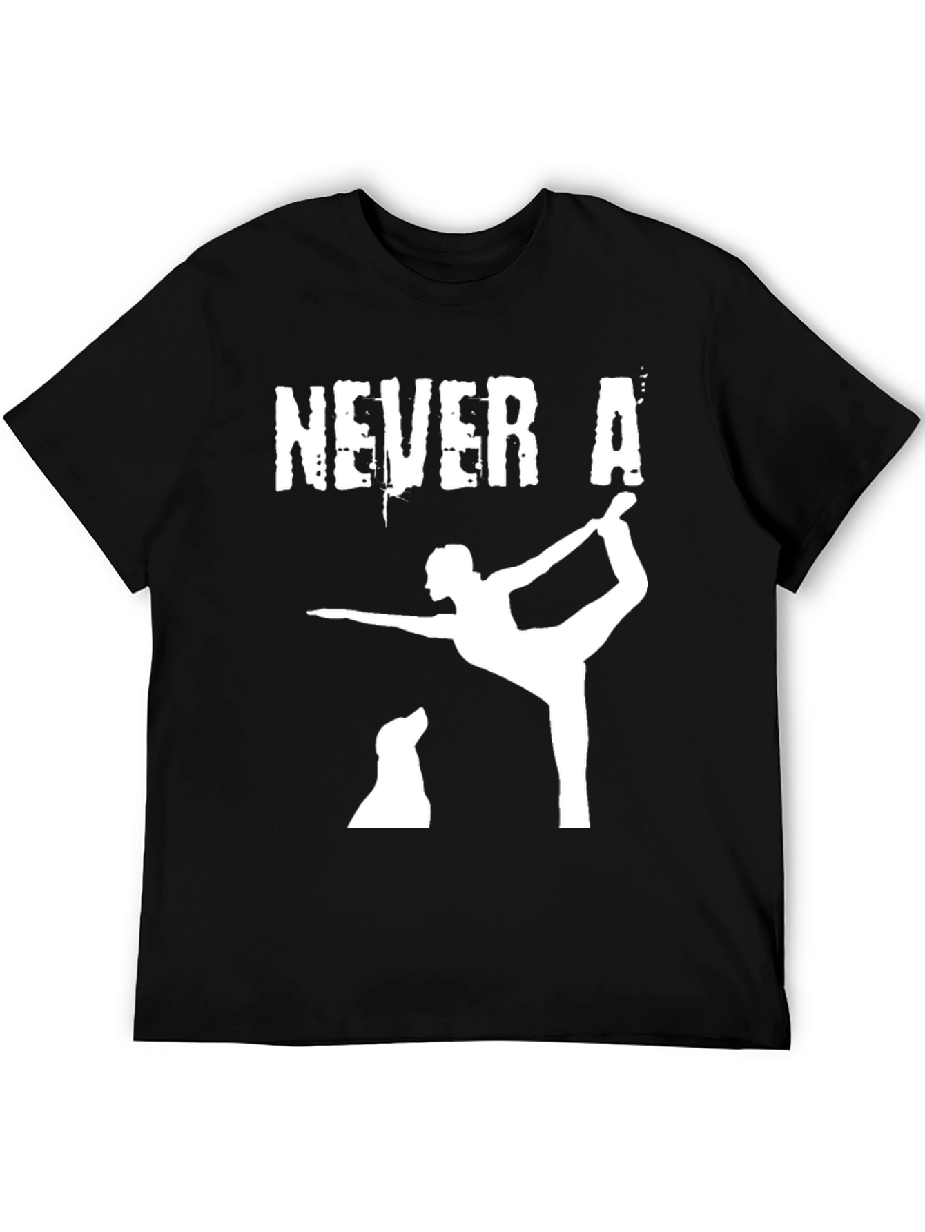 Black Never A Bad Yoga Pose with My Dog T-Shirt view 5