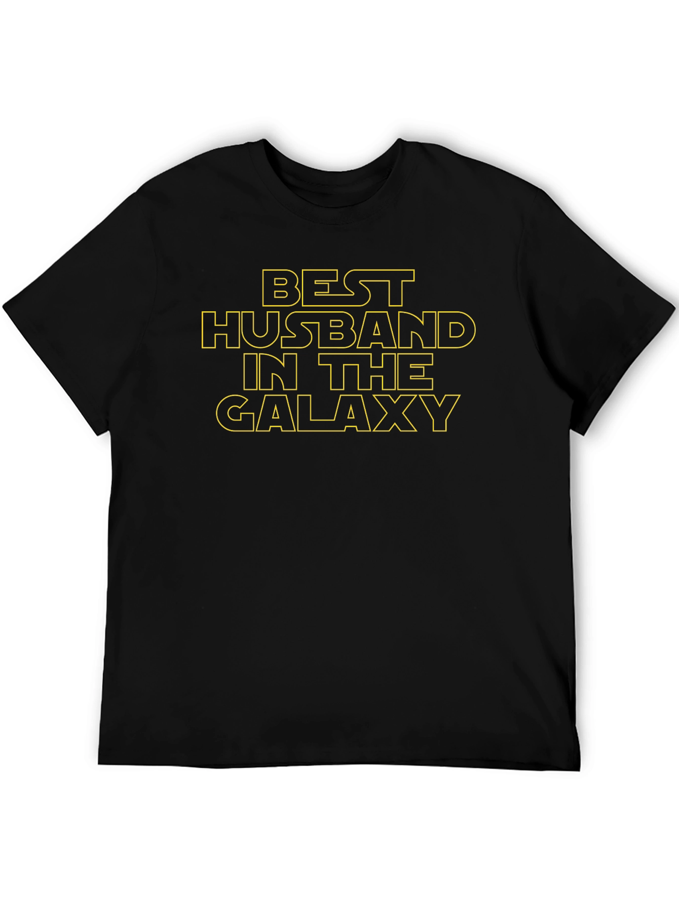 Black Best Husband in the Galaxy T-Shirt - Star Wars Style view 5