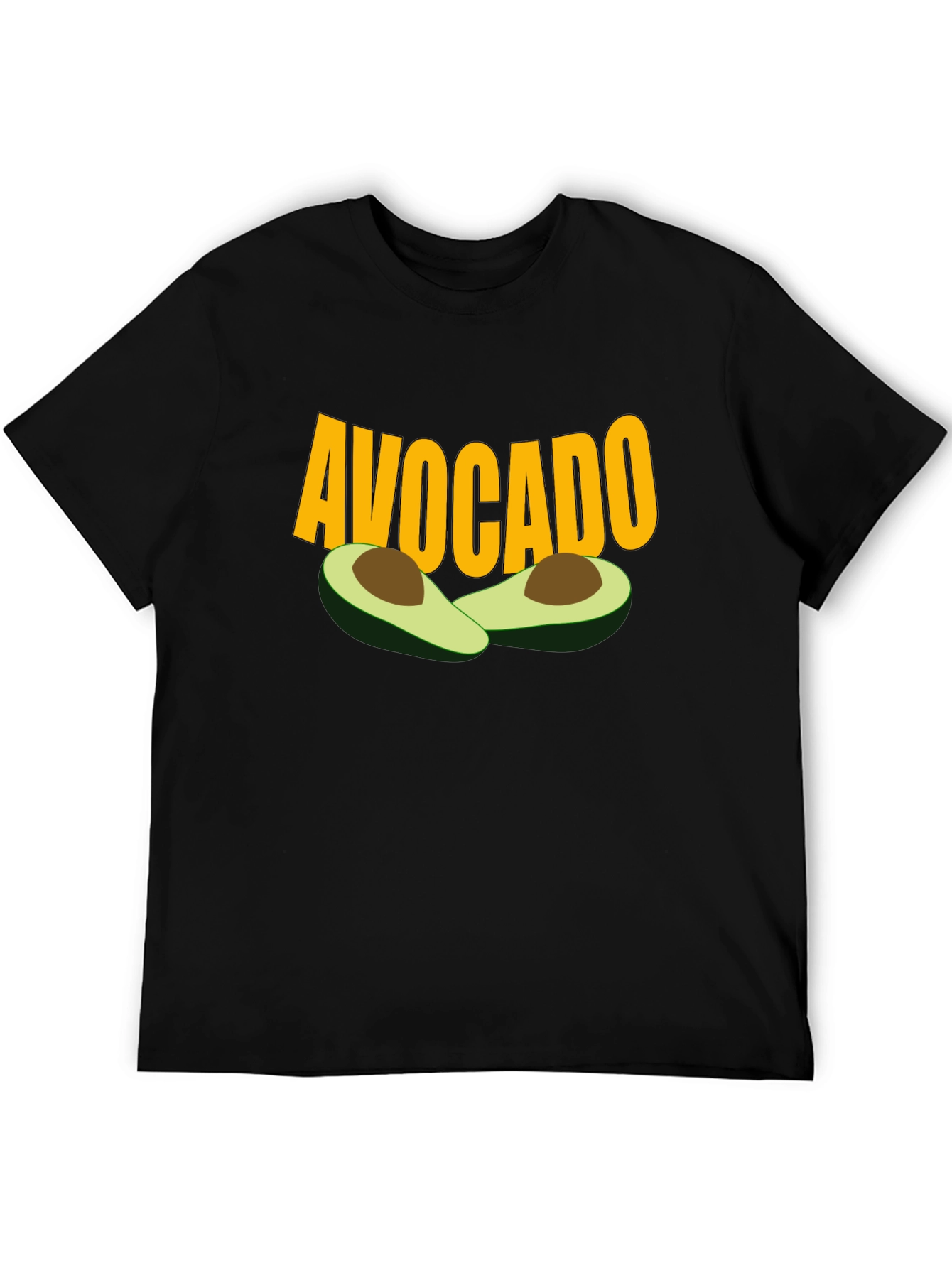 Black Avocado Graphic Tee - Trendy Fruit Lover Shirt view 5