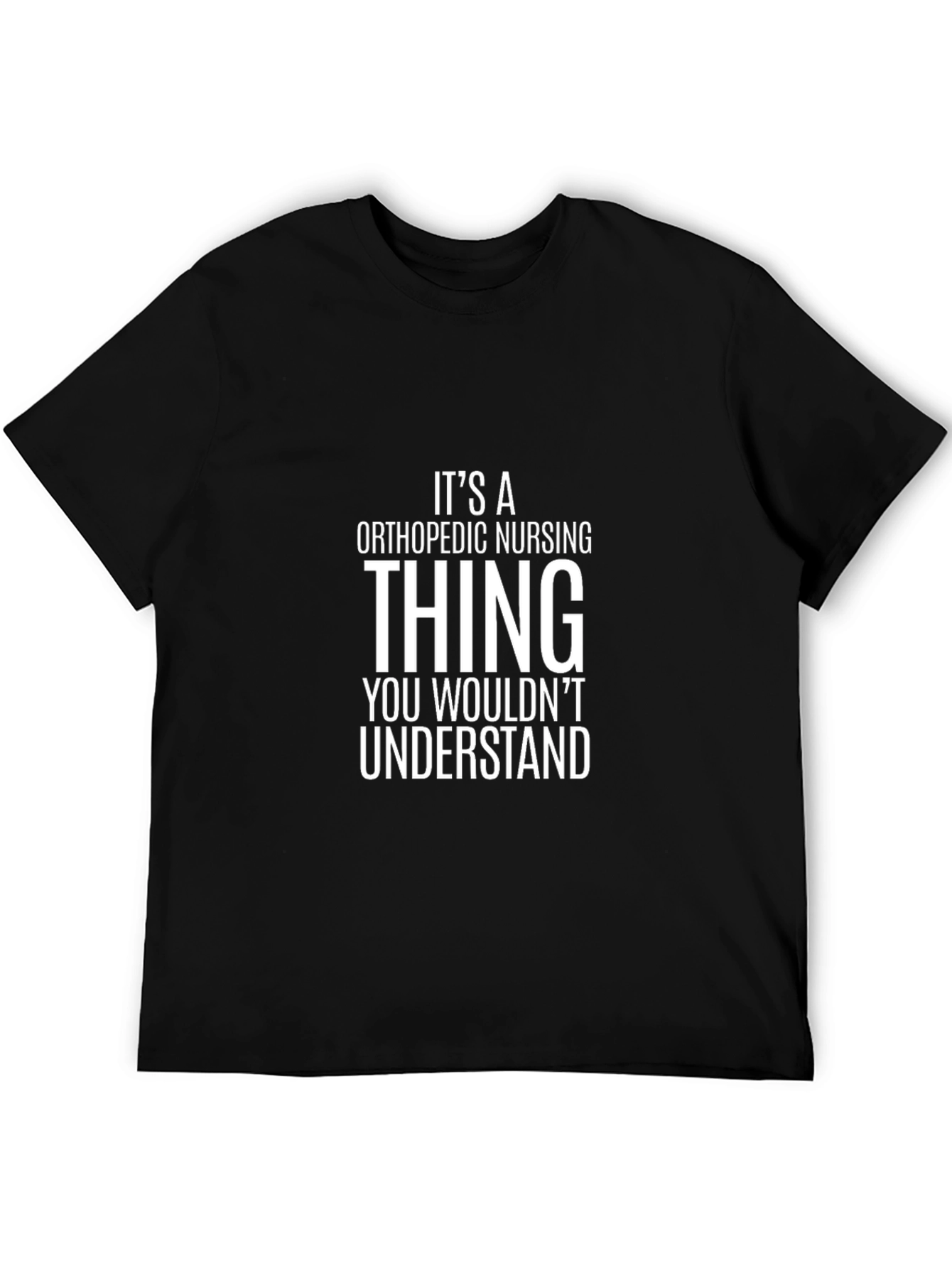 Black Orthopedic Nursing Thing T-Shirt view 5