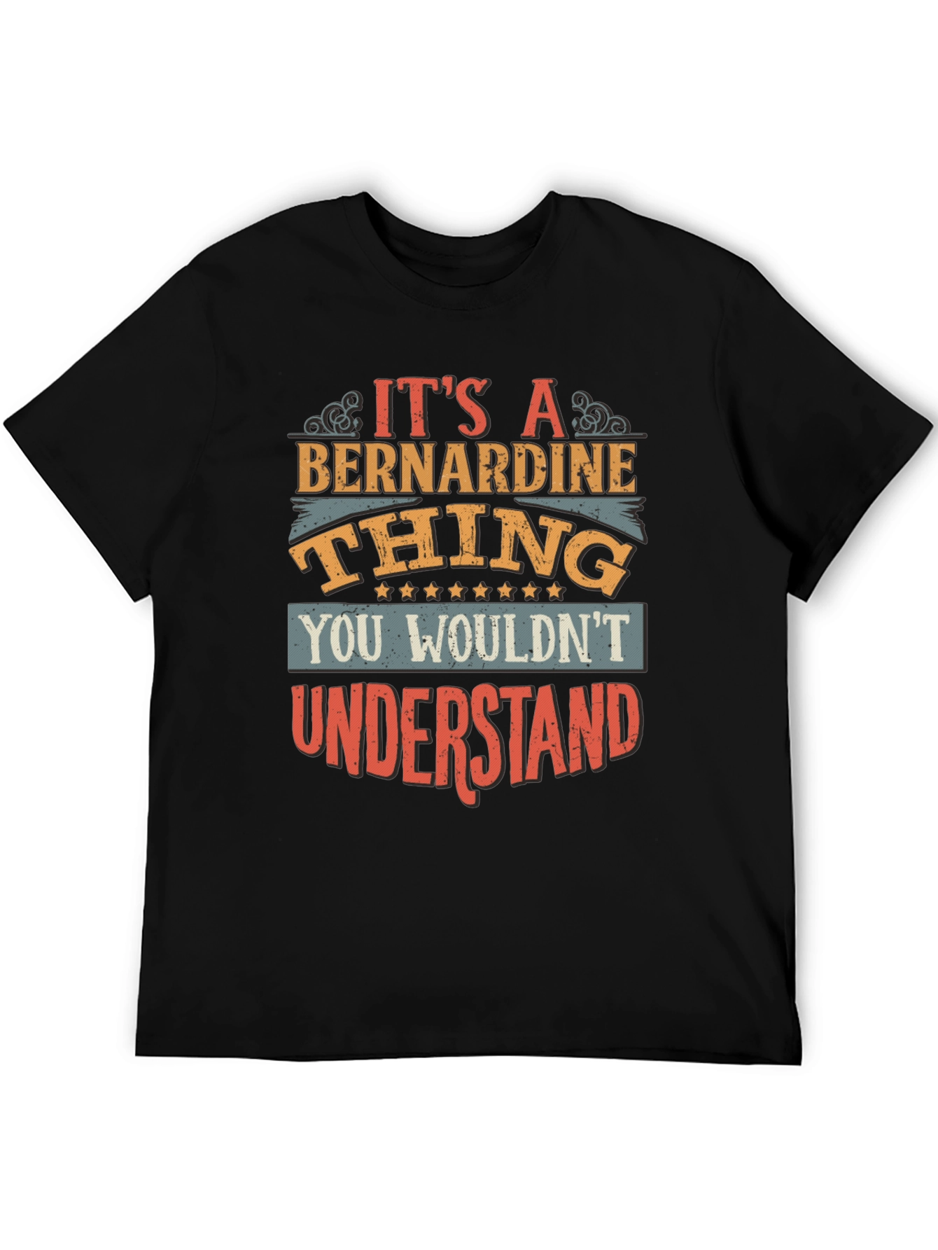 Black It's a Bernardine Thing T-Shirt view 5