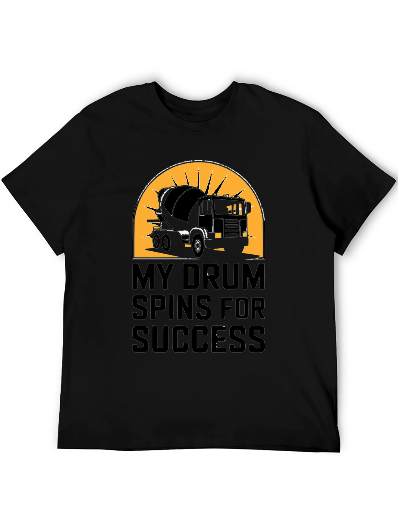 Black My Drum Spins for Success T-Shirt view 5