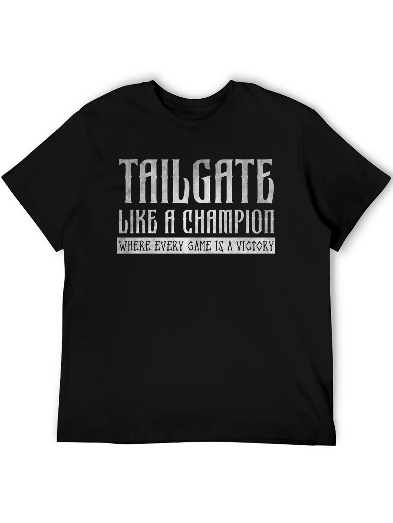 Black Tailgate Like a Champion Black Graphic Tee view 5