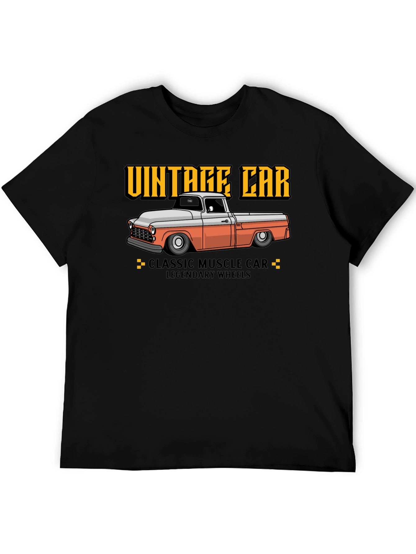 Black Vintage Car Graphic T-Shirt view 5
