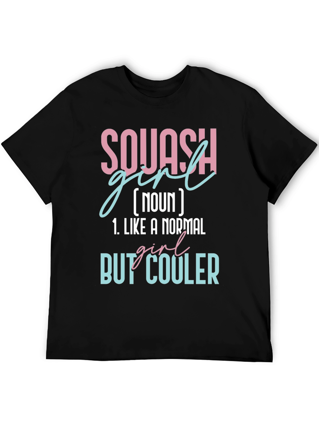 Black Squash Girl Definition T-Shirt - Cool & Unique Tee view 5