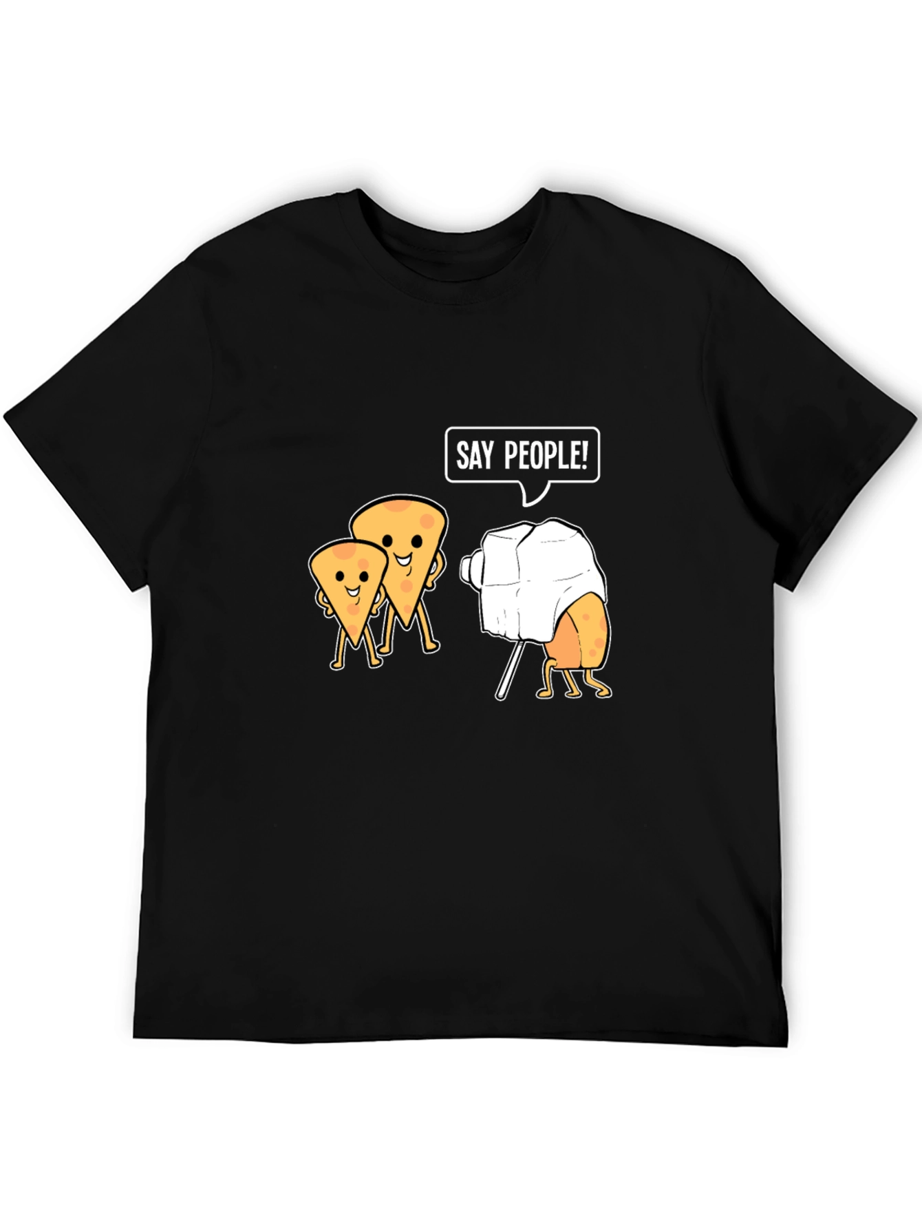 Black Say Cheese Graphic Tee - Black view 5